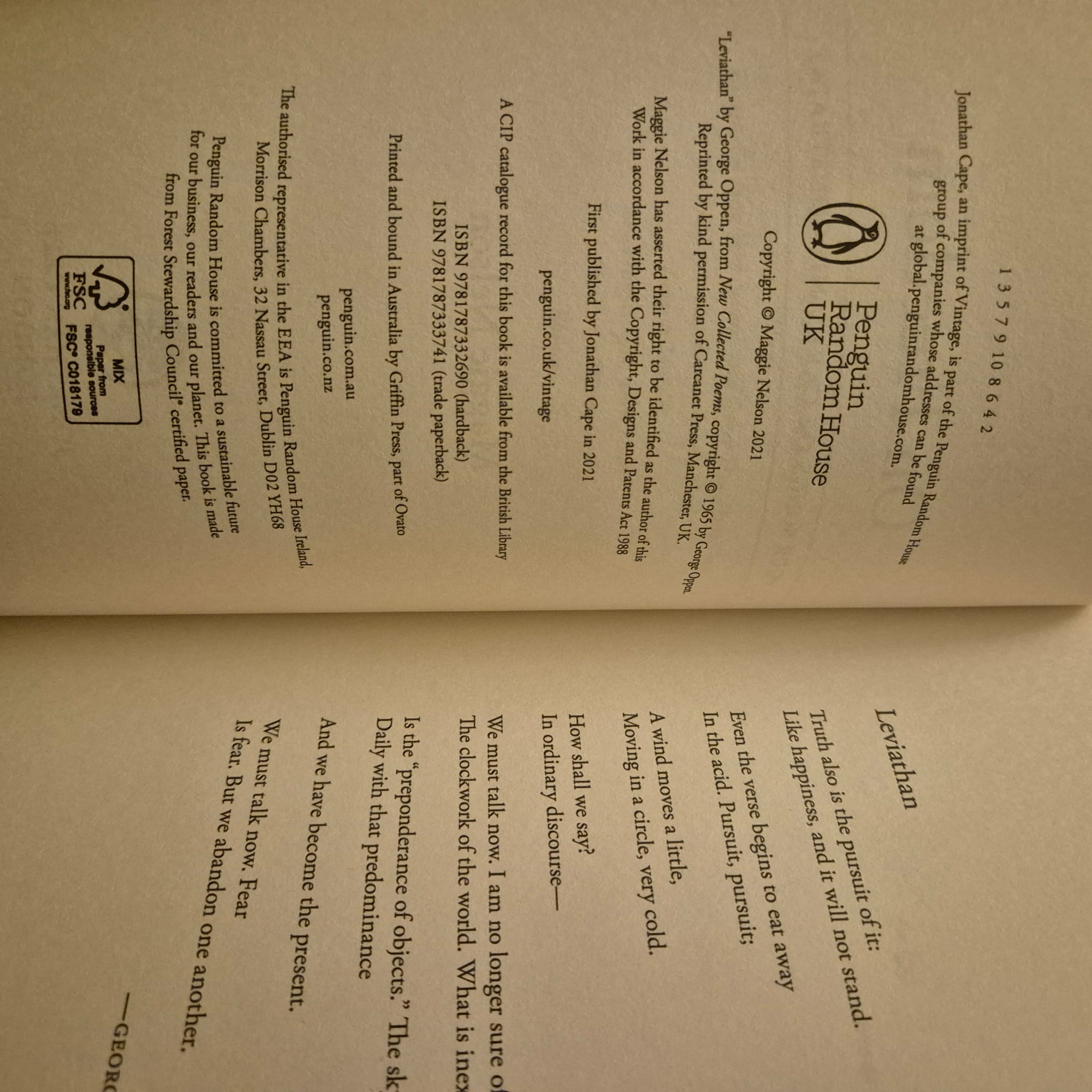 'On Freedom: Four Songs of Care and Constraint' by Maggie Nelson