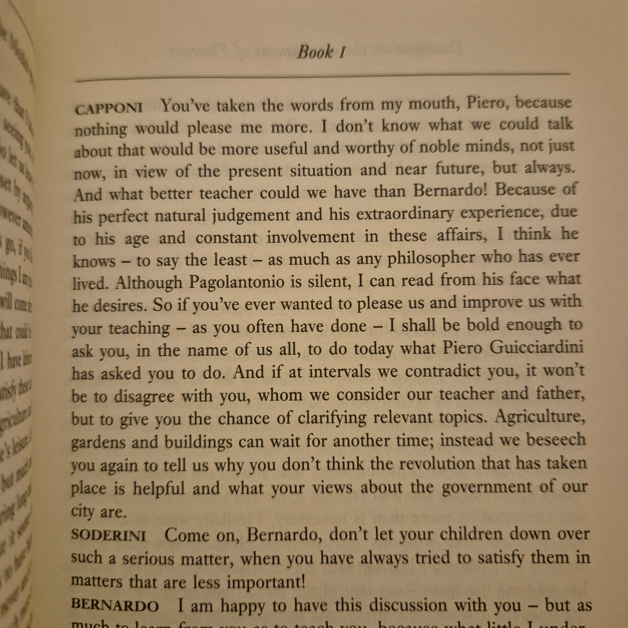 'Dialogue on the Government of Florence' by Francesco Guicciardini