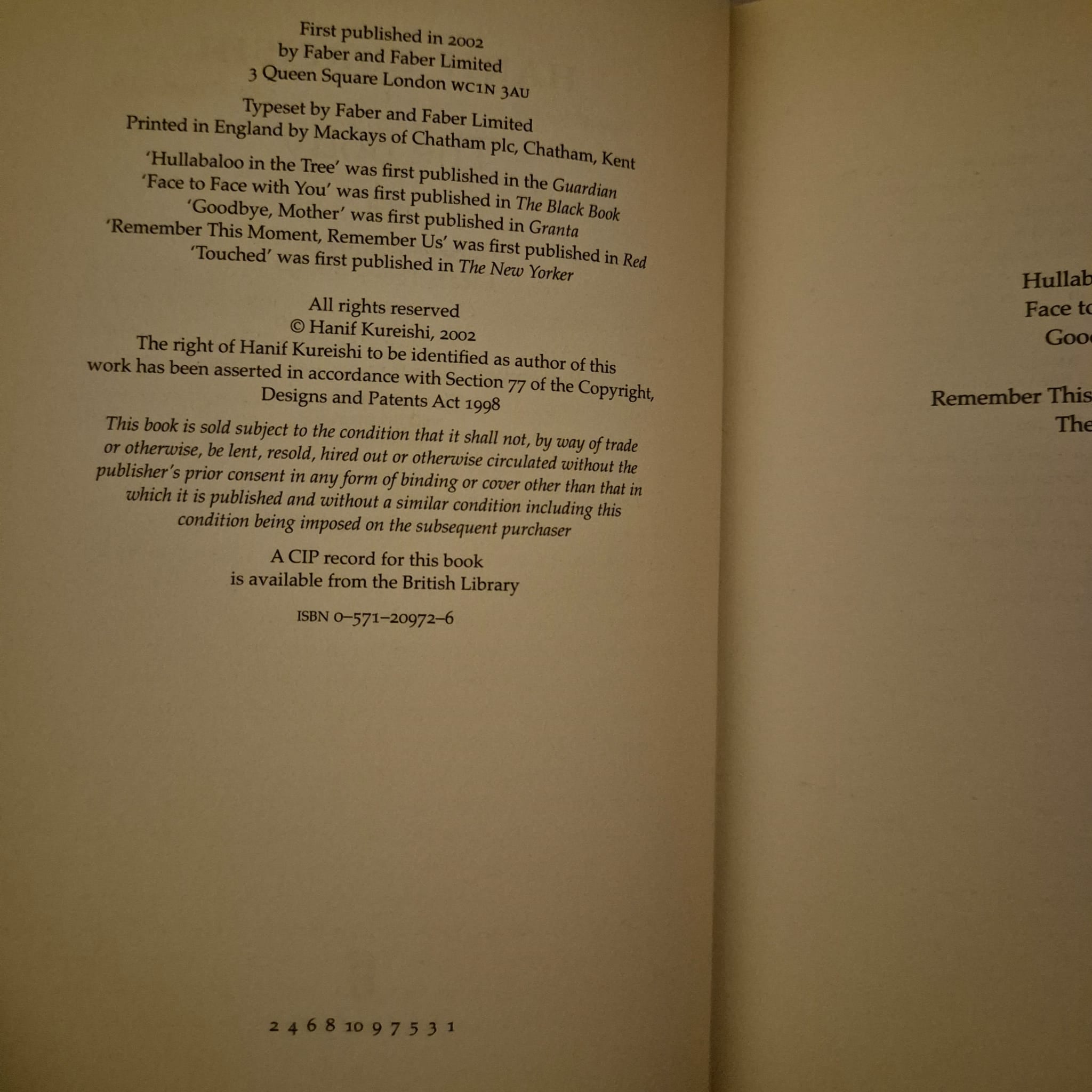 'The Body' by Hanif Kureishi