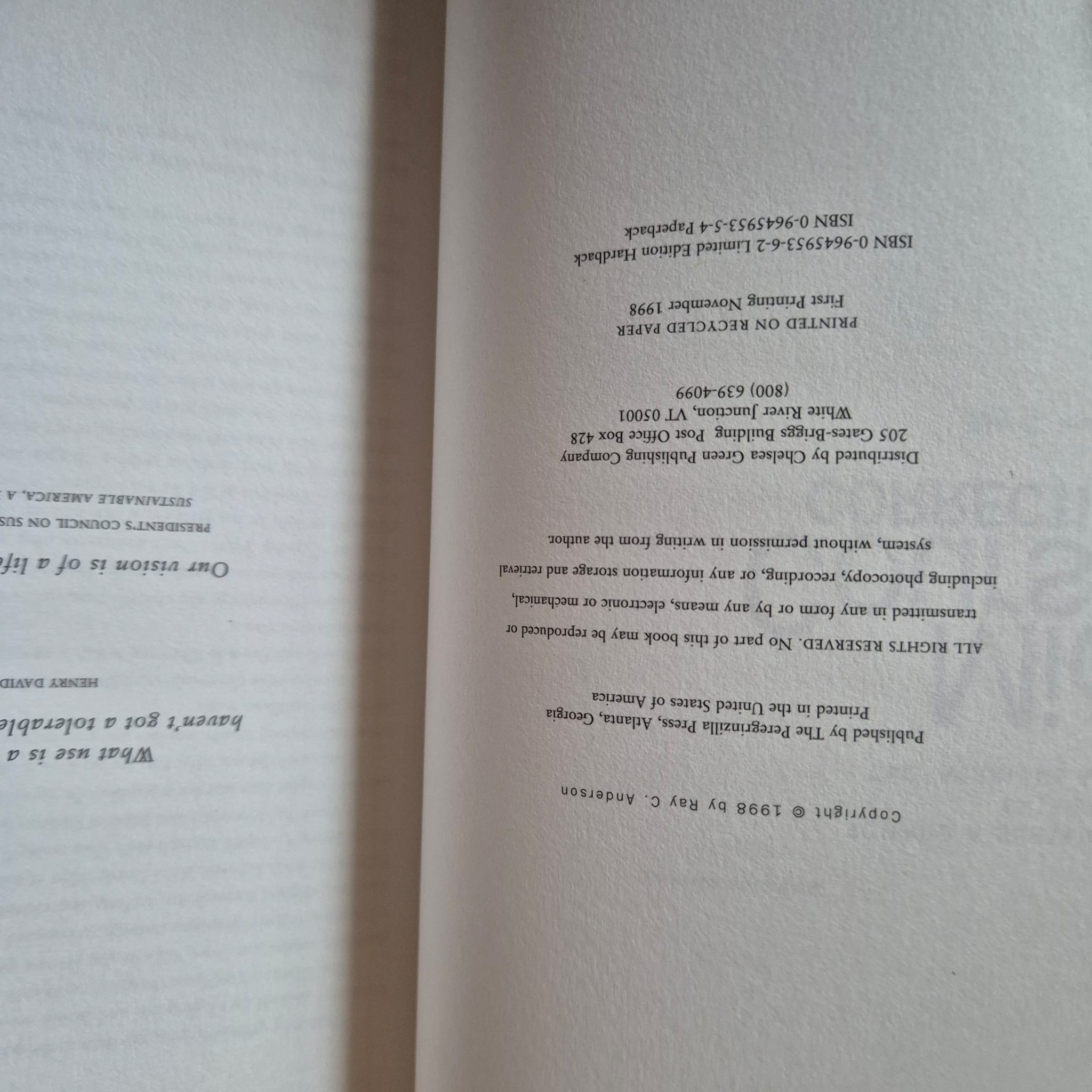 'Mid-Course Correction' by Ray C. Anderson