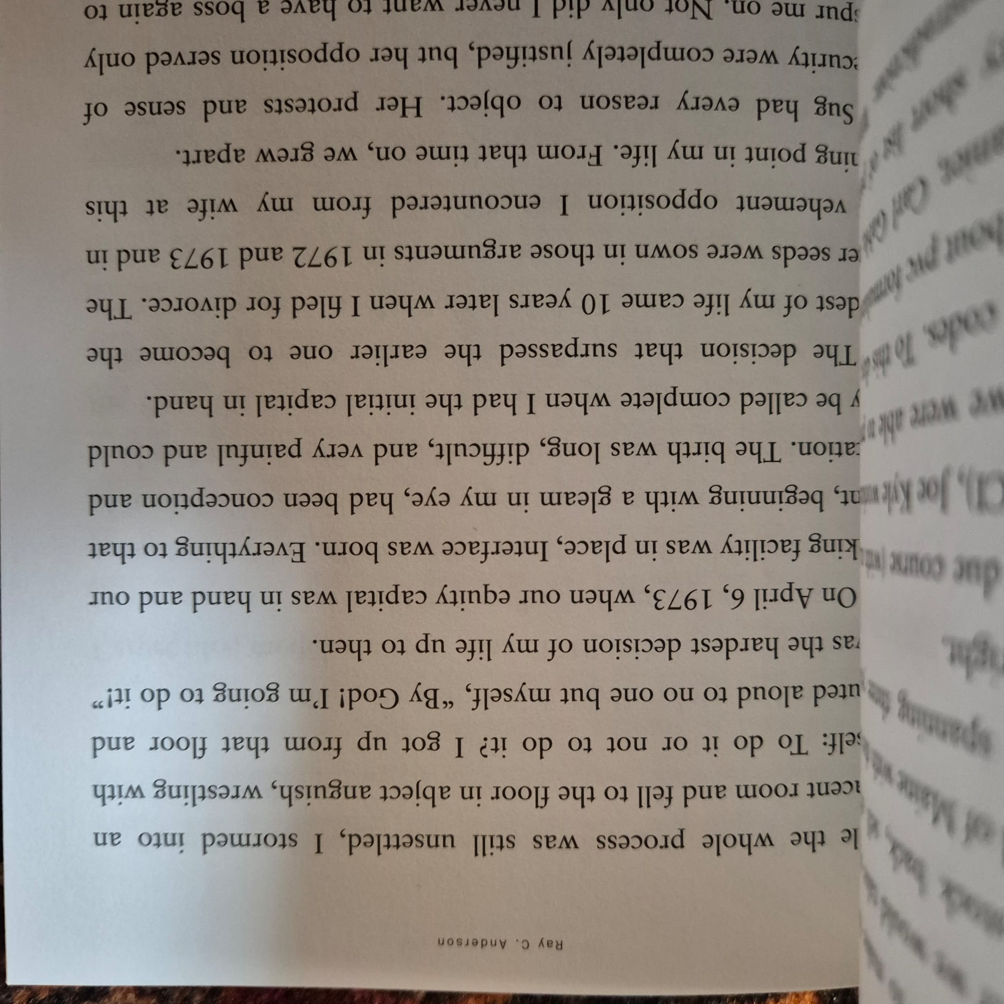 'Mid-Course Correction' by Ray C. Anderson