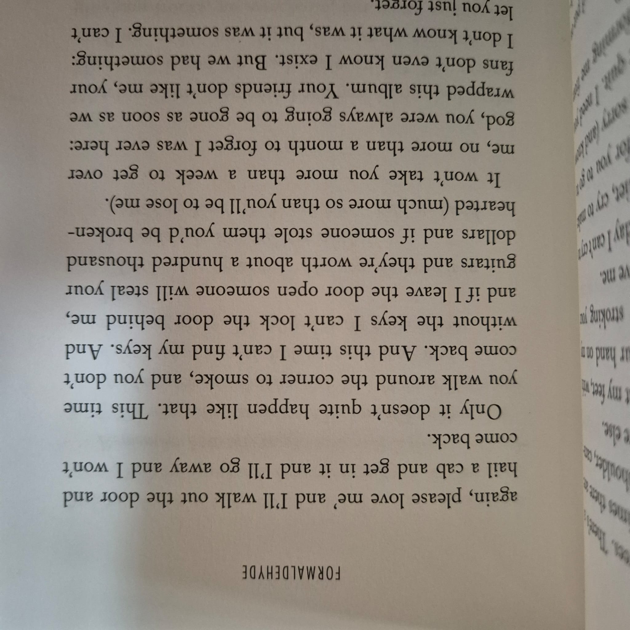 'Formaldehyde' by Jane Rawson