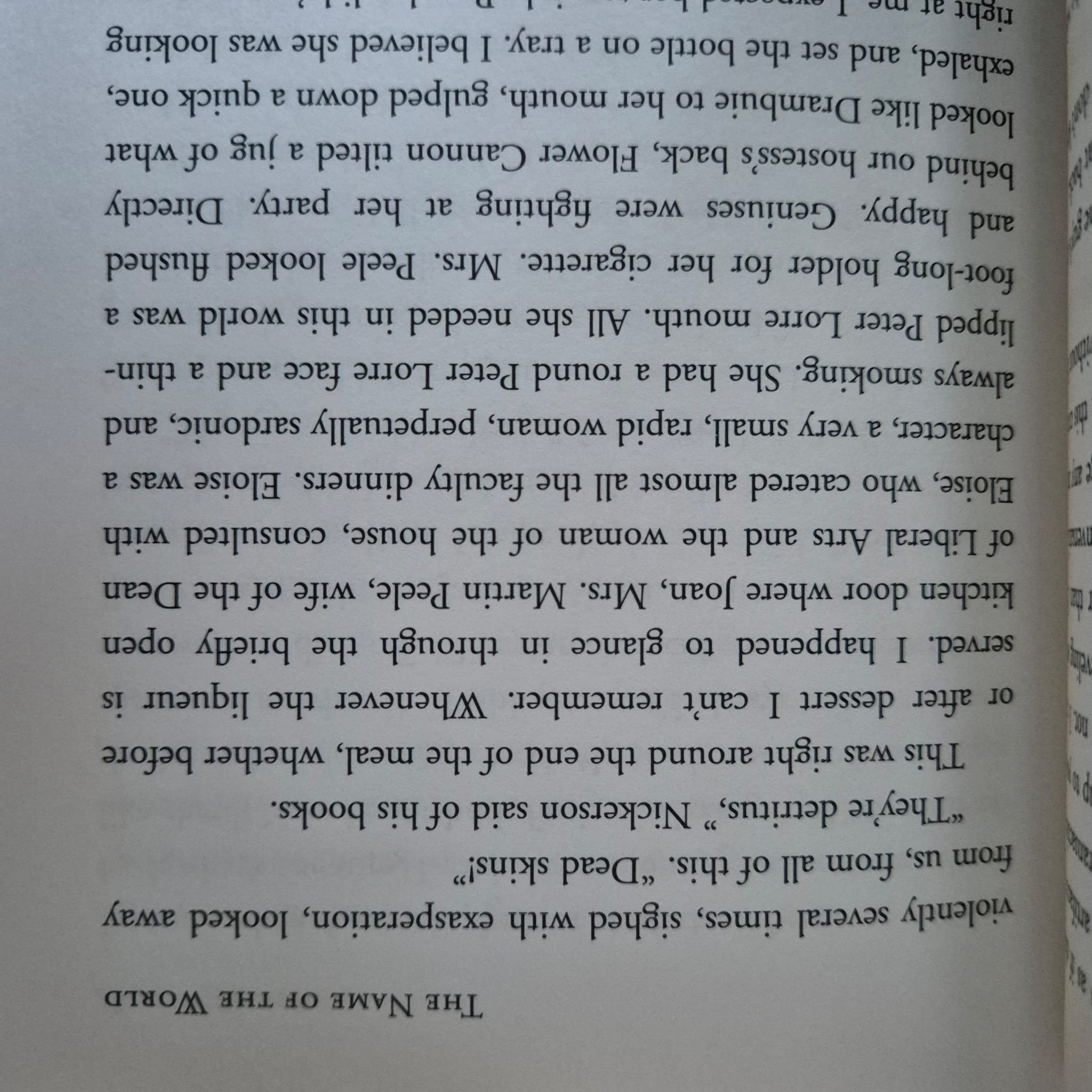 'The Name of the World' by Denis Johnson