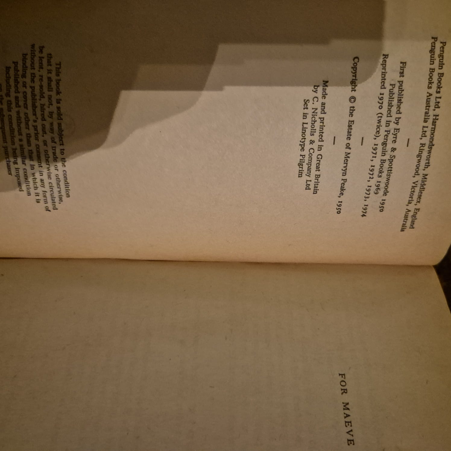 'The Gormenghast Trilogy: Titus Groan, Gormenghast & Titus Alone' by Mervyn Peake