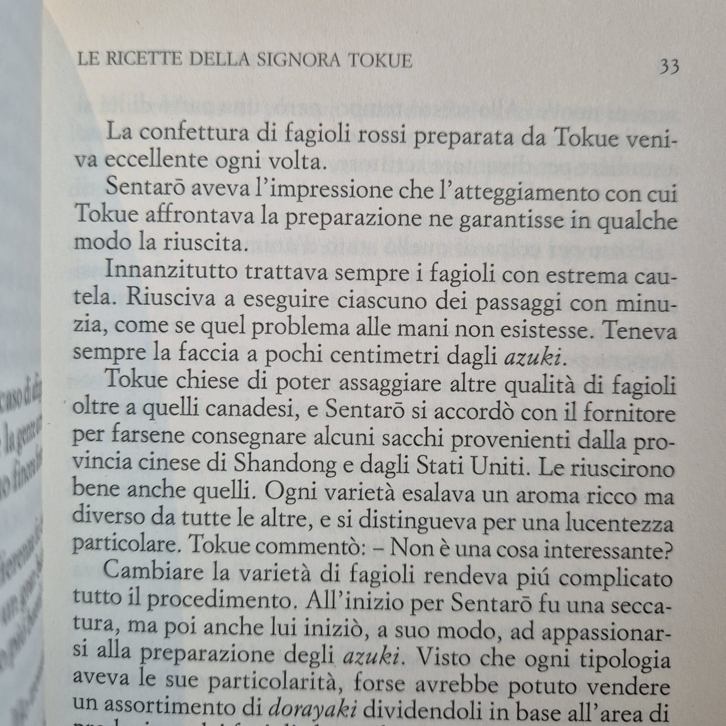 'Le ricette della signora Tokue' by Durian Sukegawa (Italian)