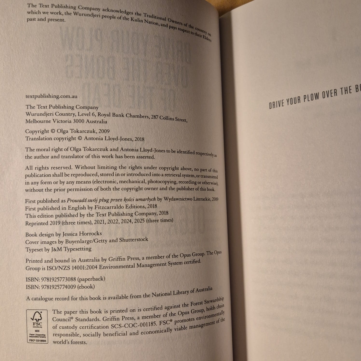 'Drive Your Plow Over the Bones of the Dead' by Olga Tokarczuk
