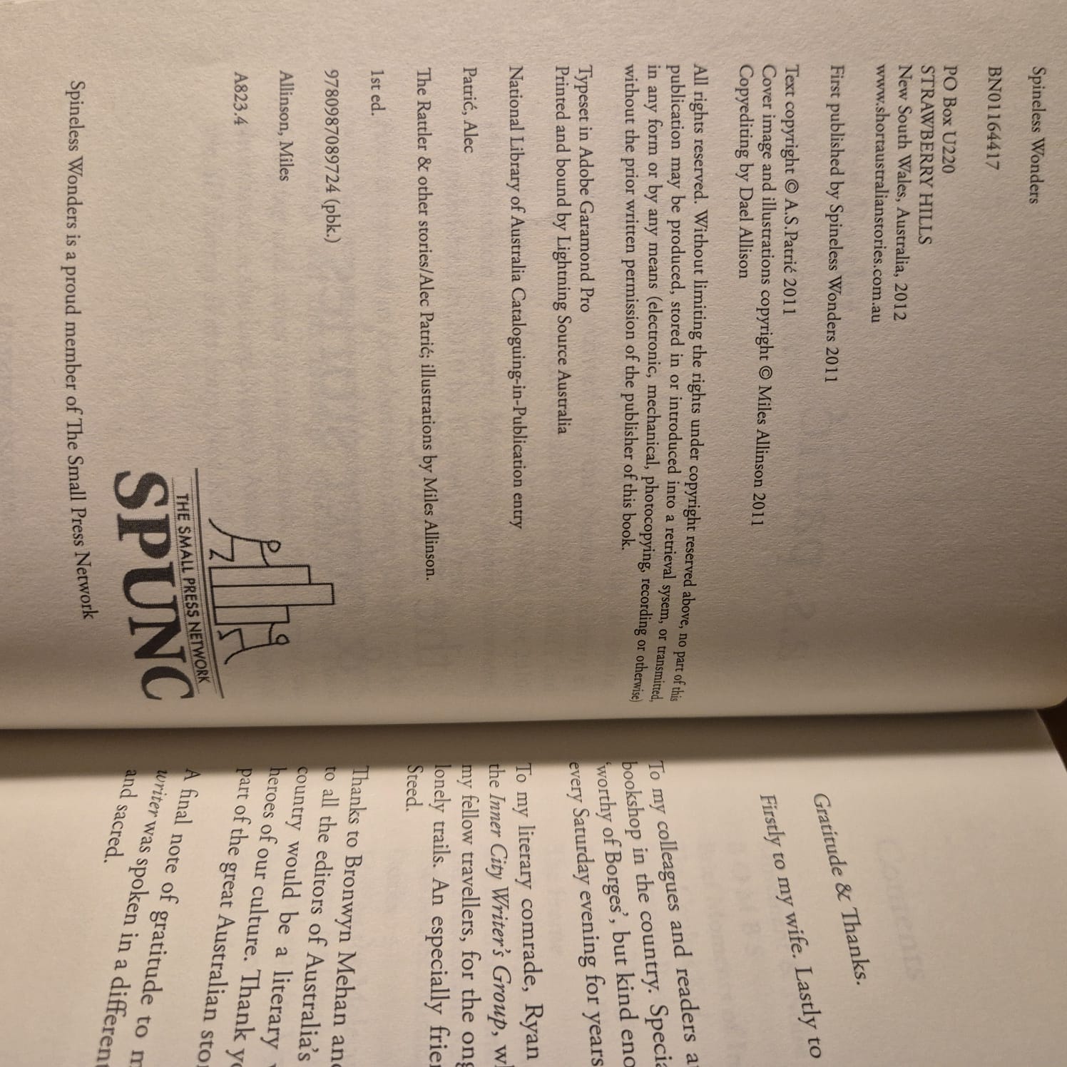 'The Rattler and Other Stories' by A. S. Patrić
