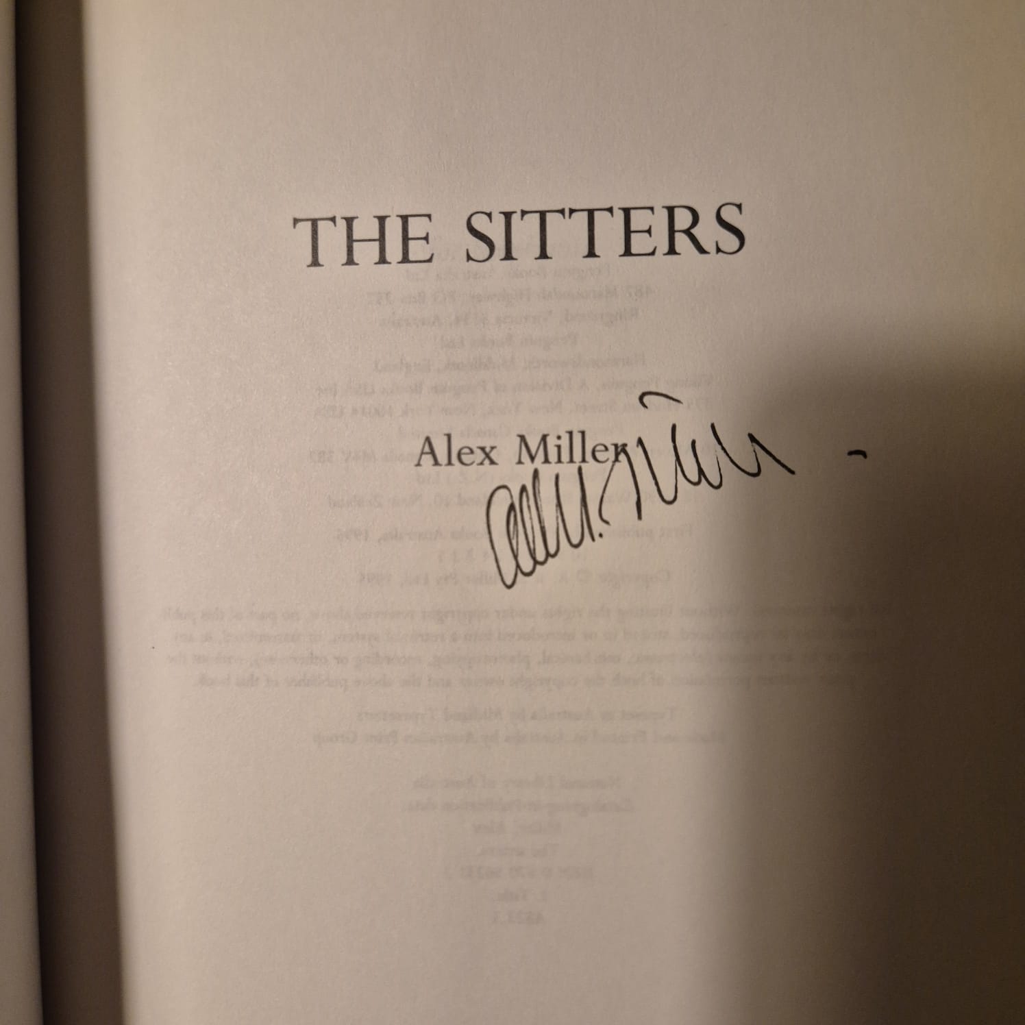 'The Sitters' by Alex Miller