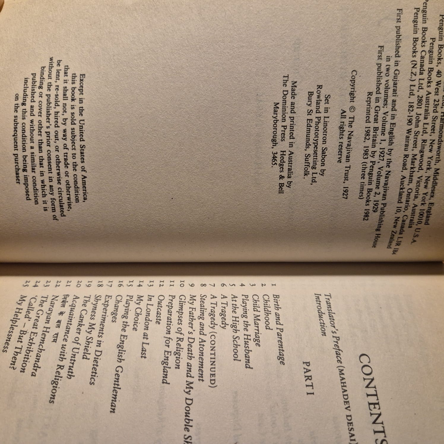'An Autobiography: The Story of My Experiments with Truth' by M. K. Gandhi