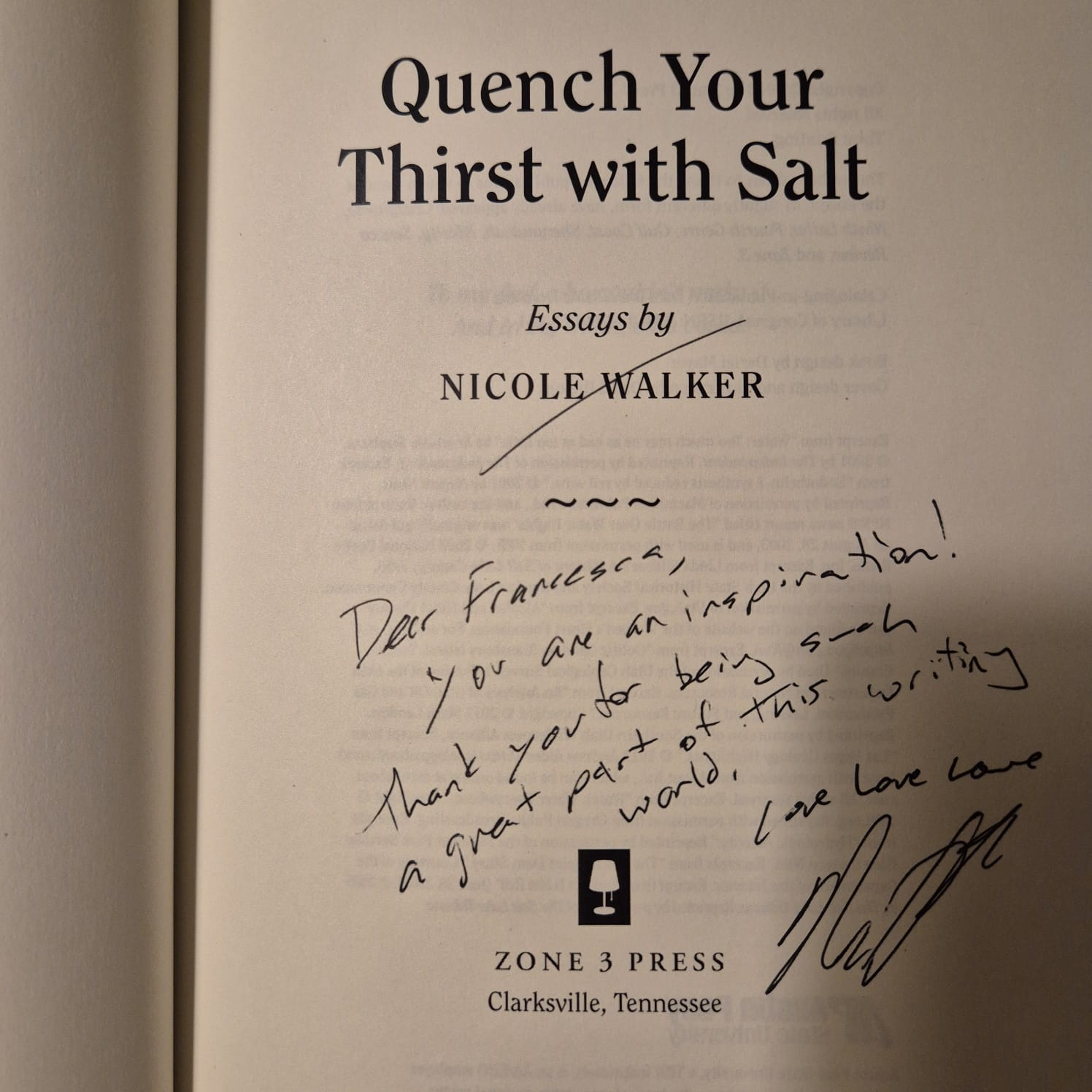 'Quench Your Thirst With Salt' by Nicole Walker