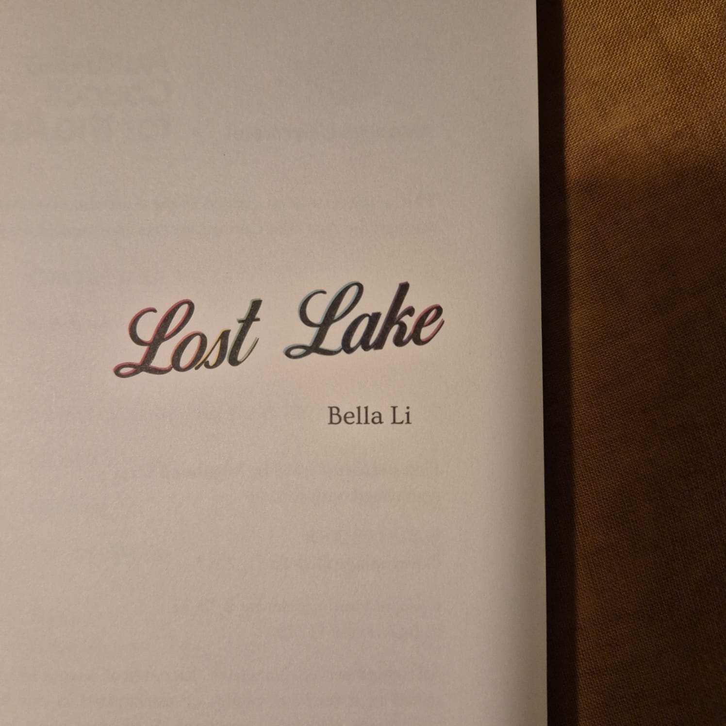 'Lost Lake' by Bella Li