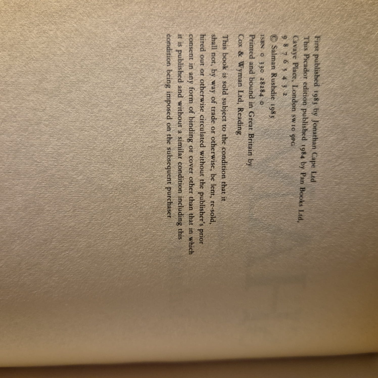 'Shame' by Salman Rushdie
