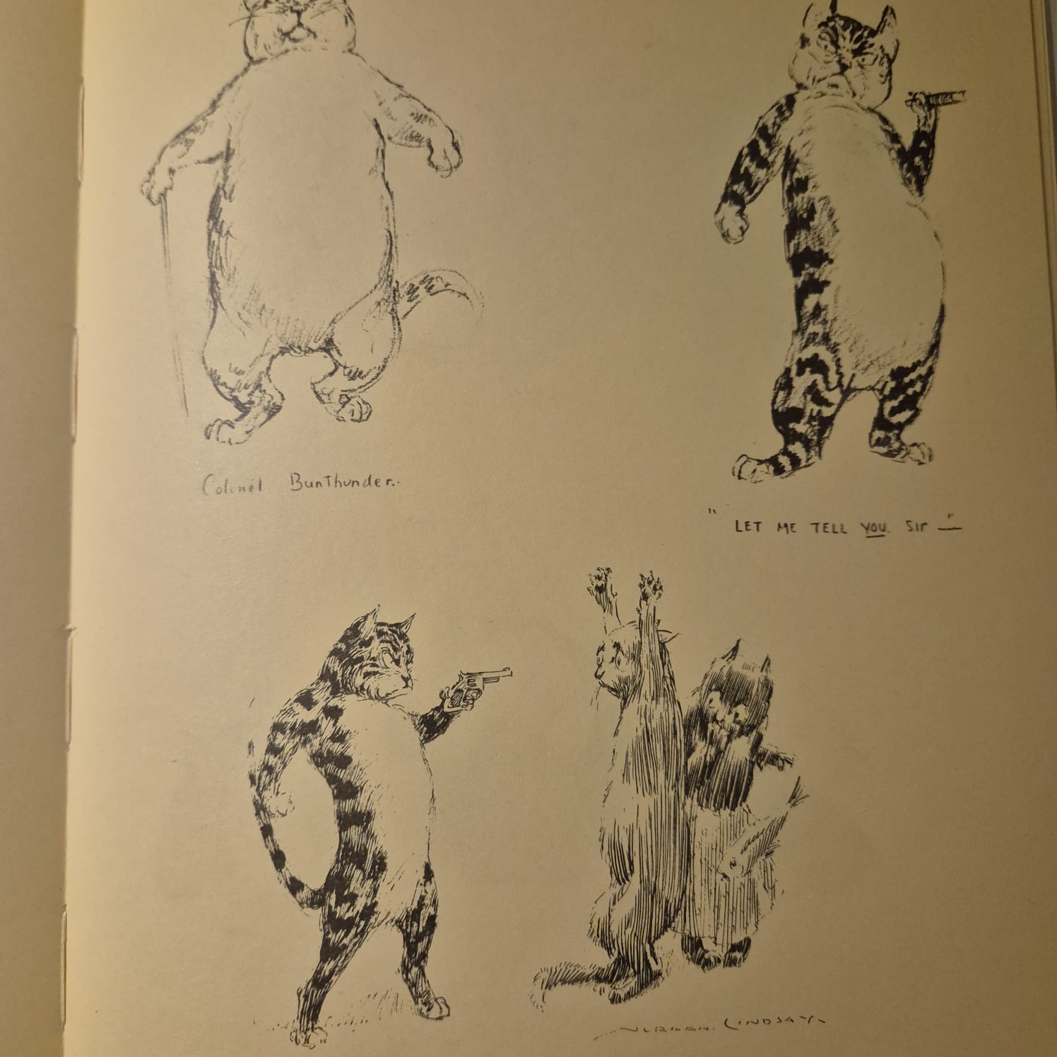 'Cats' by Norman Lindsay