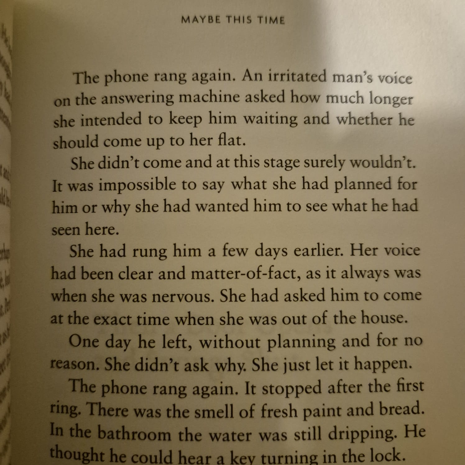 'Maybe This Time' by Alois Hotschnig