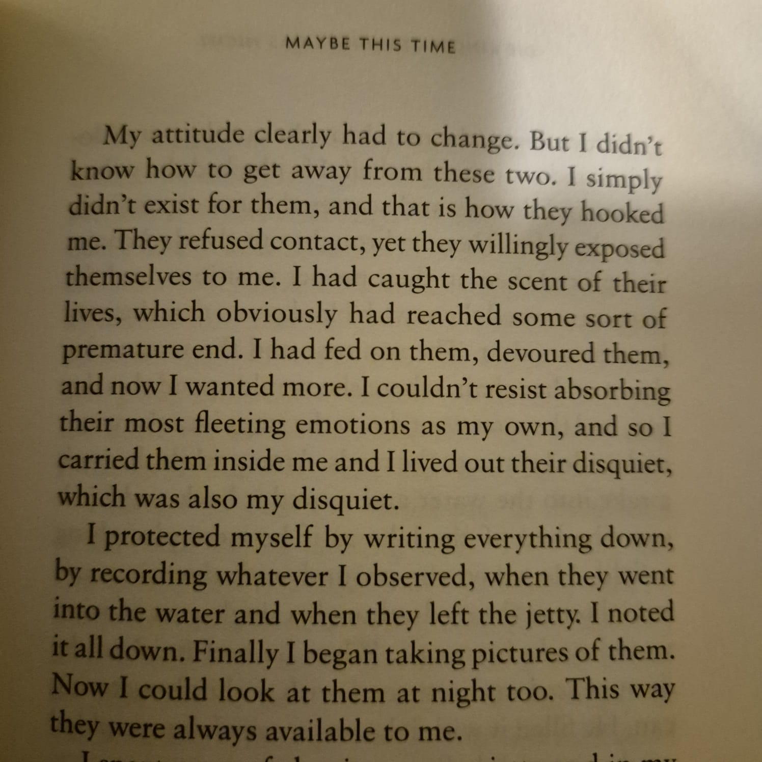 'Maybe This Time' by Alois Hotschnig