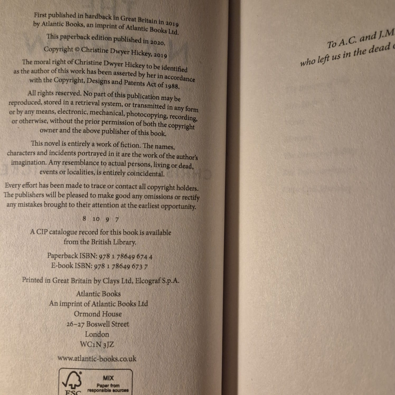 'The Narrow Land' by Christine Dwyer Hickey