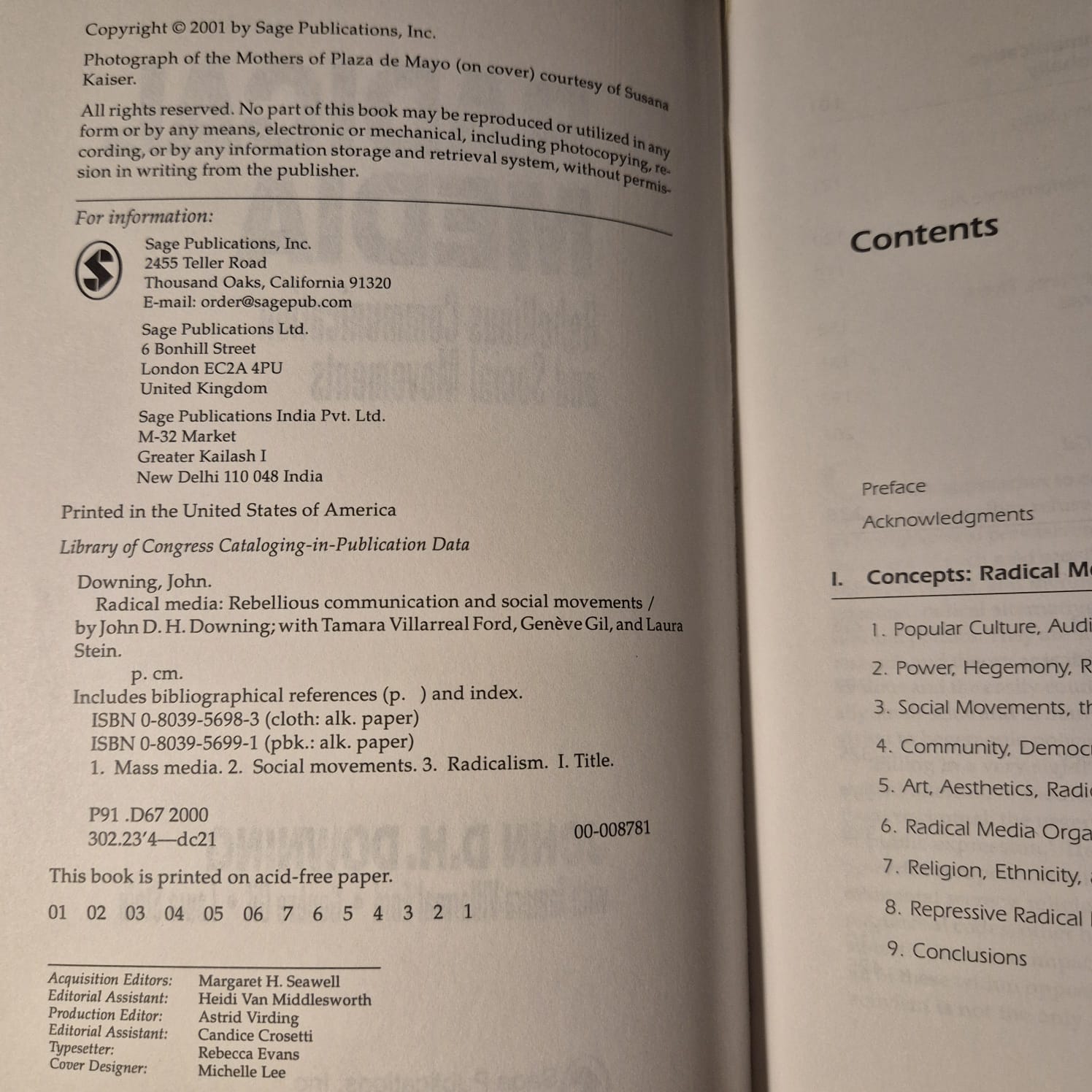 'Radical Media: Rebellious Communication and Social Movements ' by John D. H. Downing
