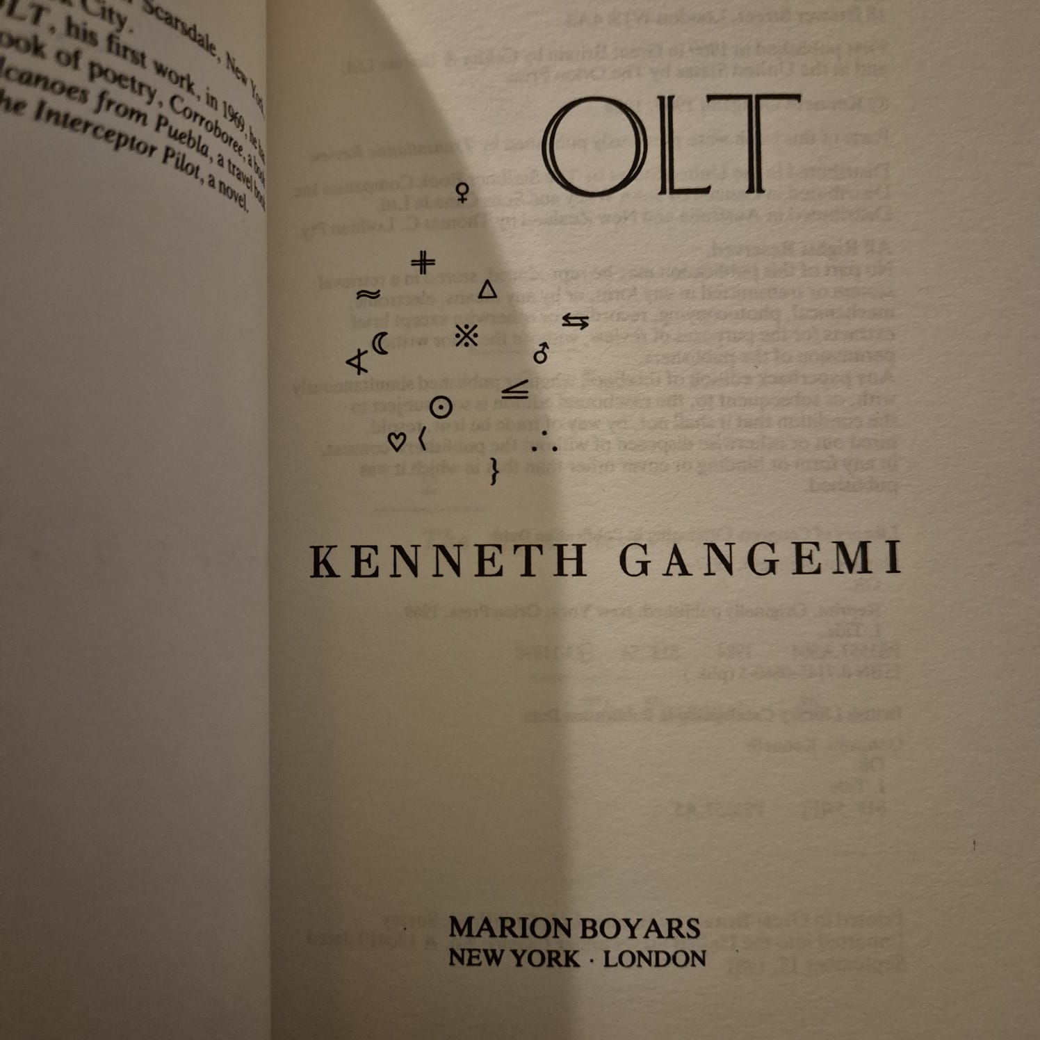 'Olt' by Kenneth Gangemi
