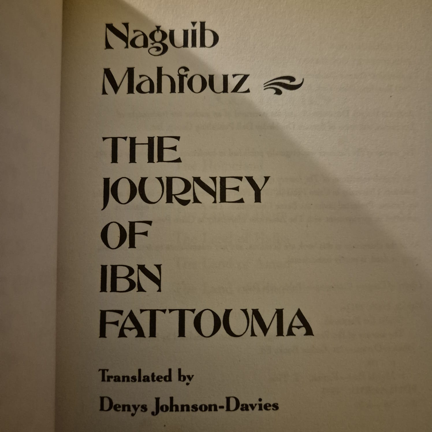 'The Journey of Ibn Fattouma' by Naguib Mahfouz