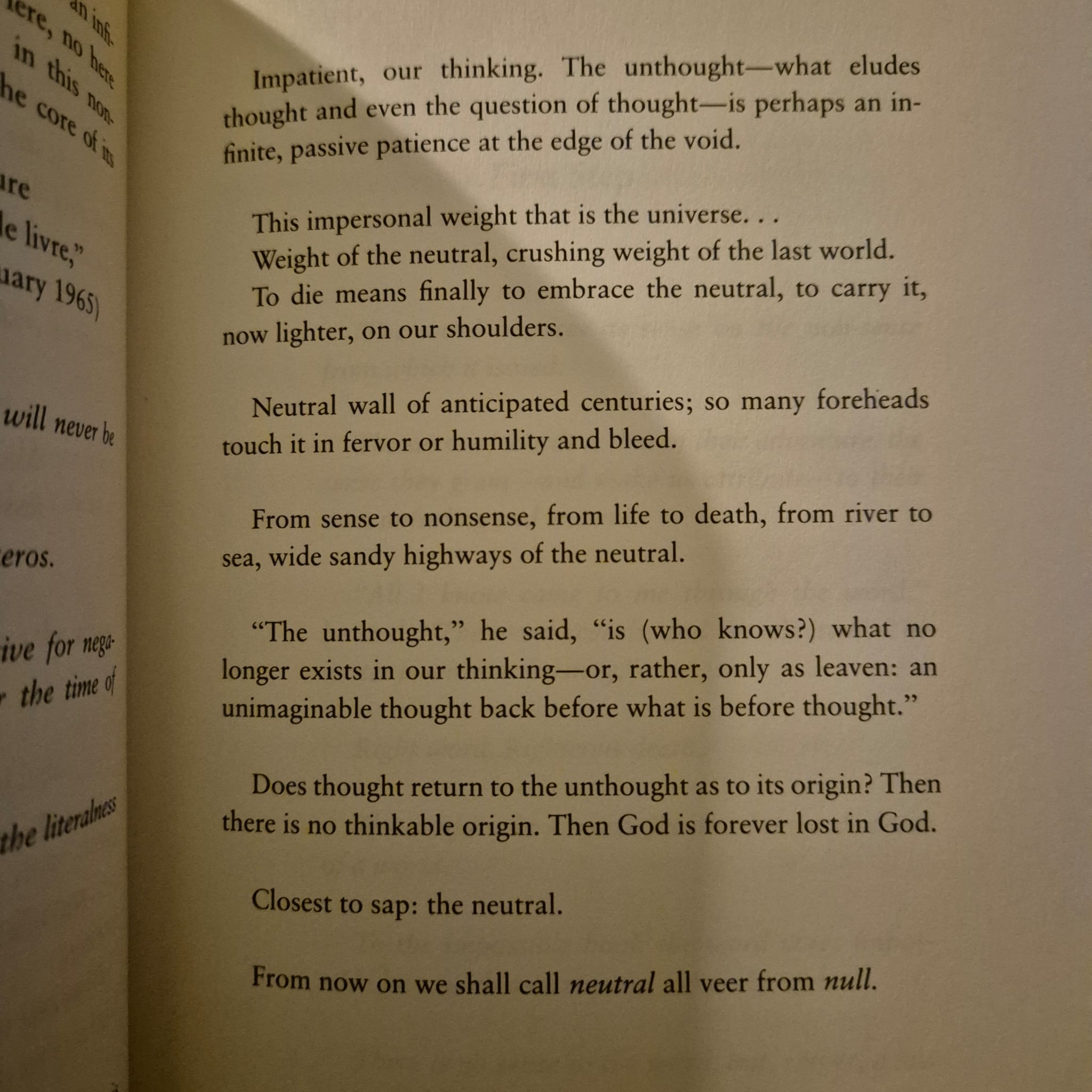 'The Book of Margins' by Edmond Jabès