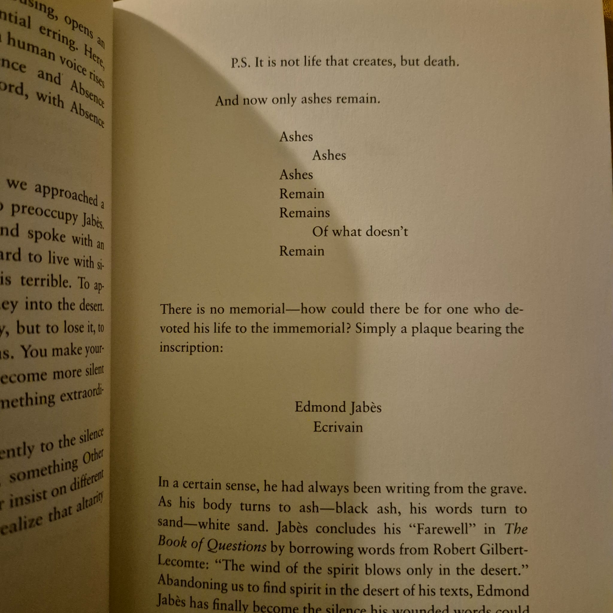 'The Book of Margins' by Edmond Jabès