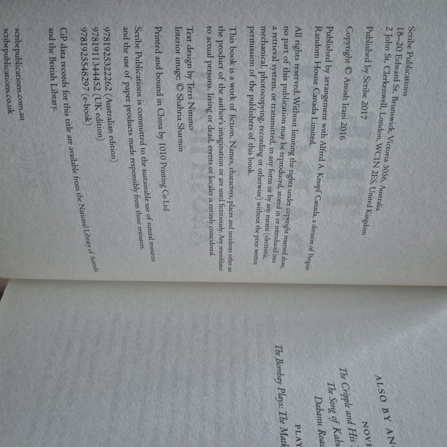 'The Parcel' by Anosh Irani
