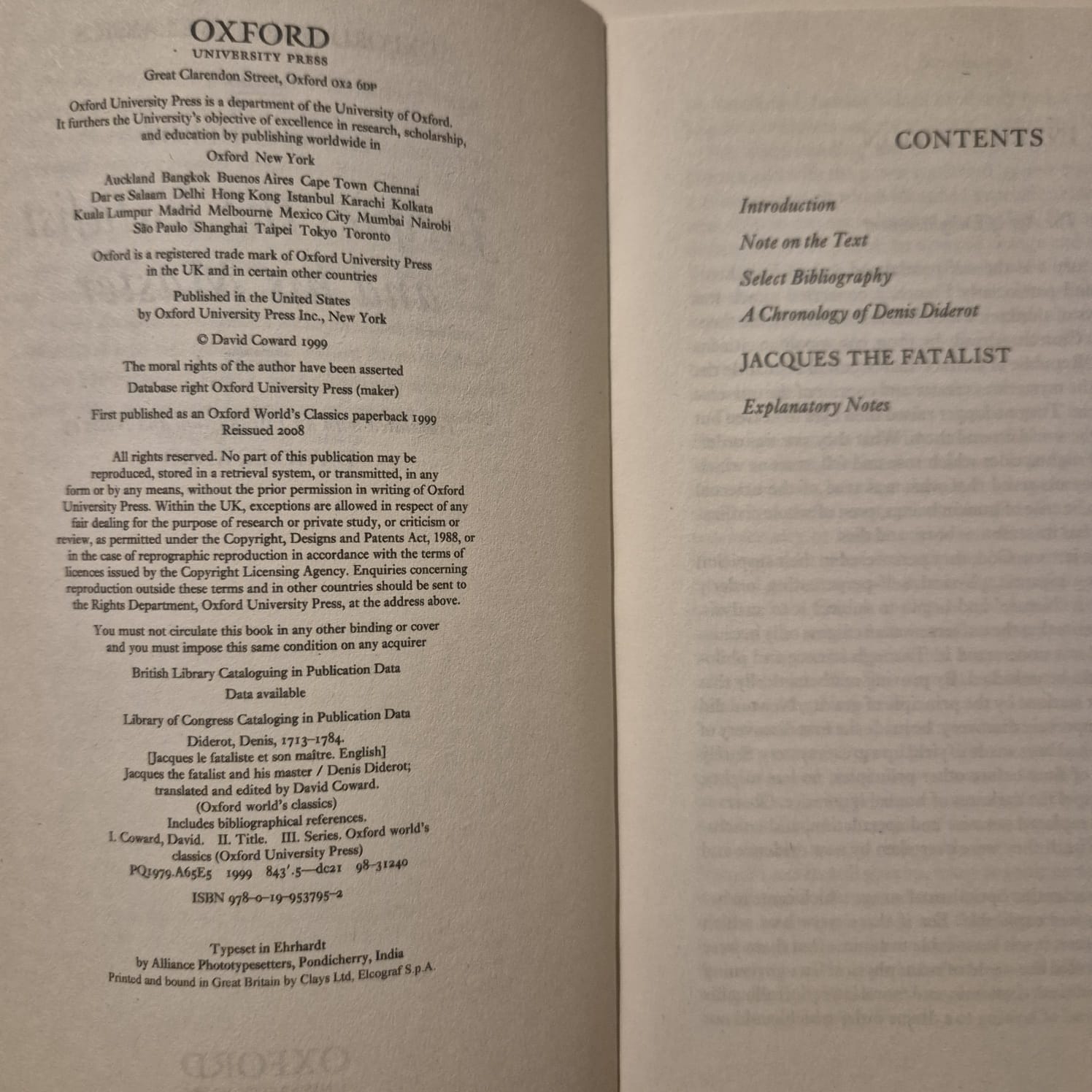 'Jacques the Fatalist' by Denis Diderot