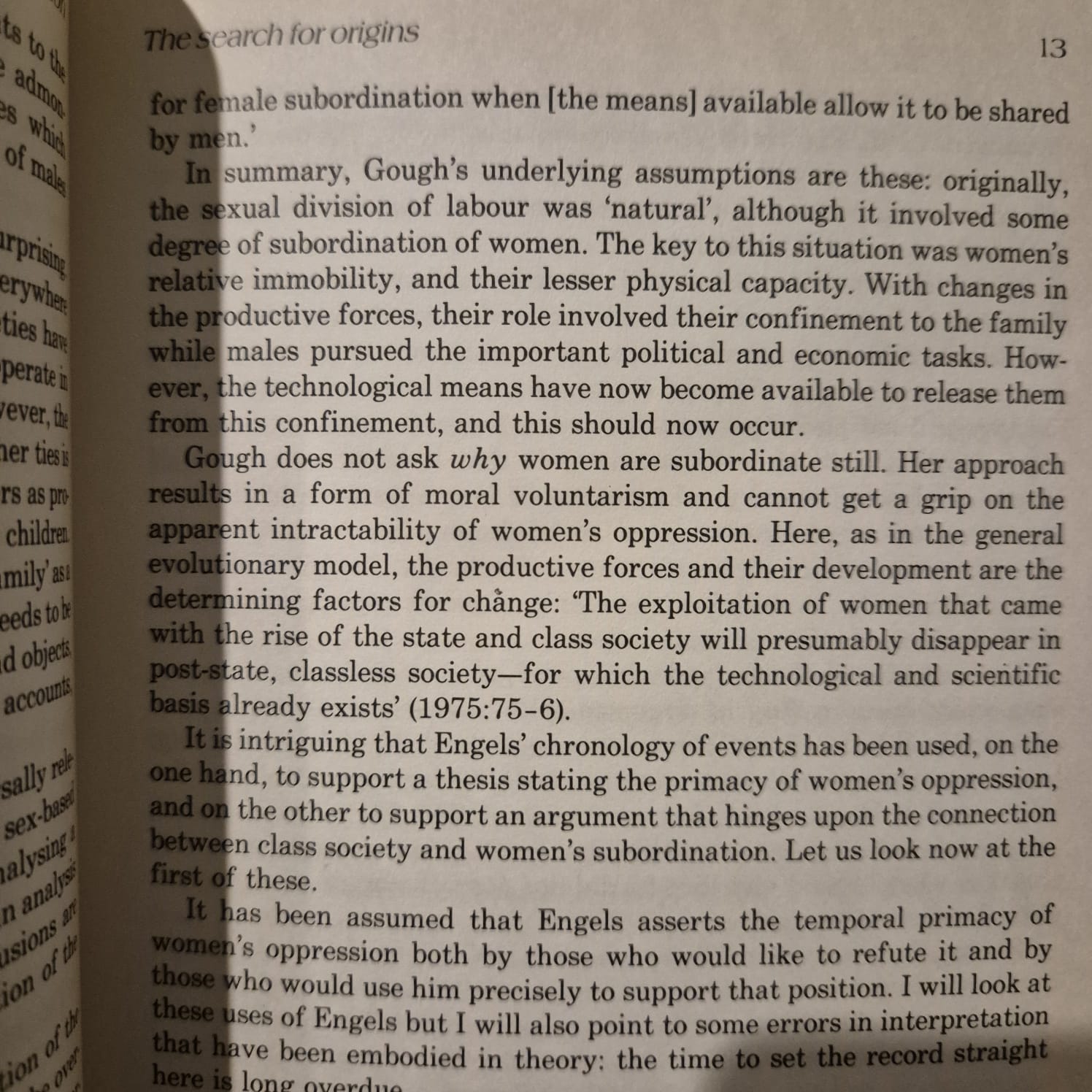 'Subordination: Feminism and Social Theory' by Clare Burton