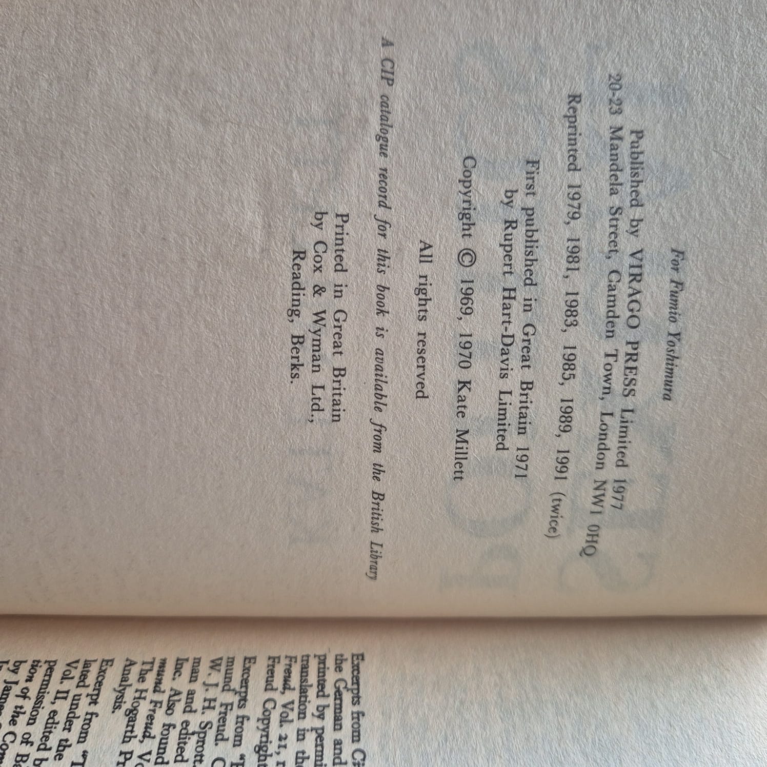 'Sexual Politics' by Kate Millett