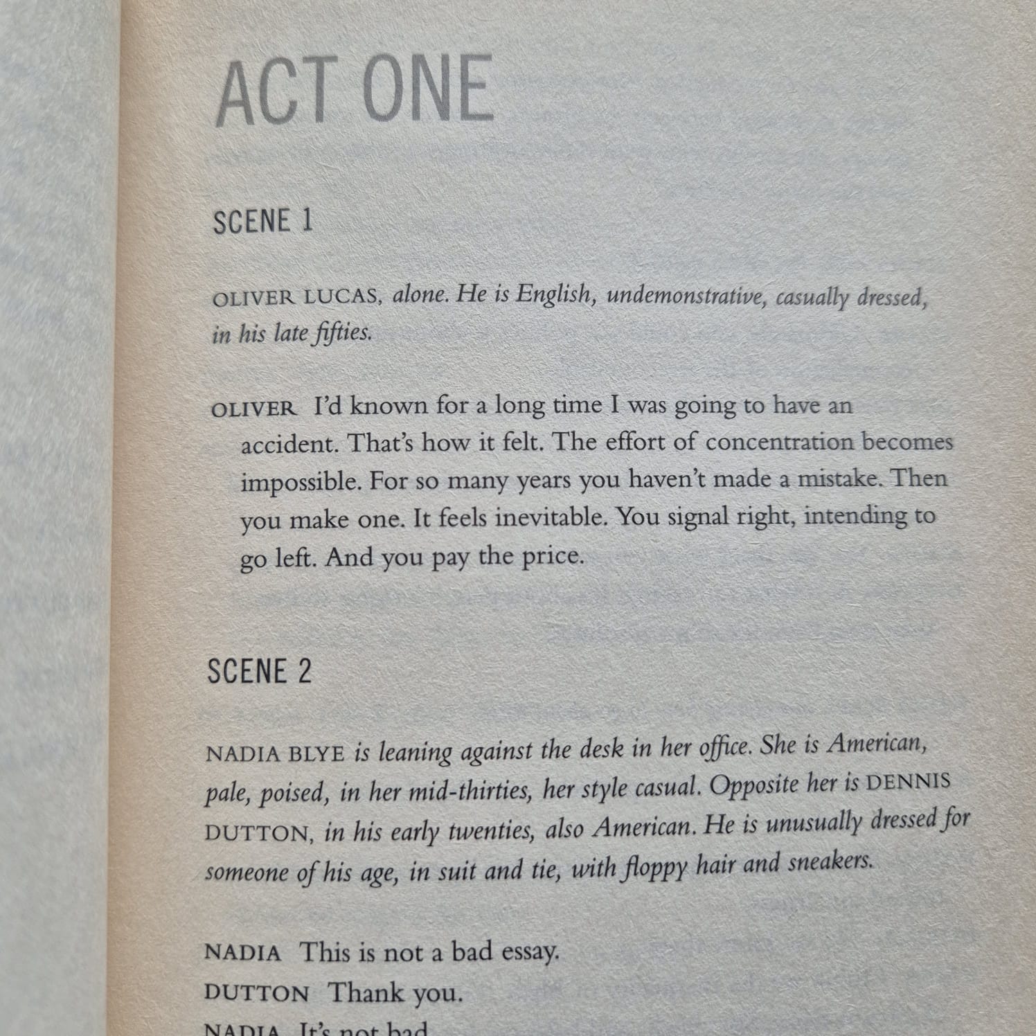 'The Vertical Hour' by David Hare