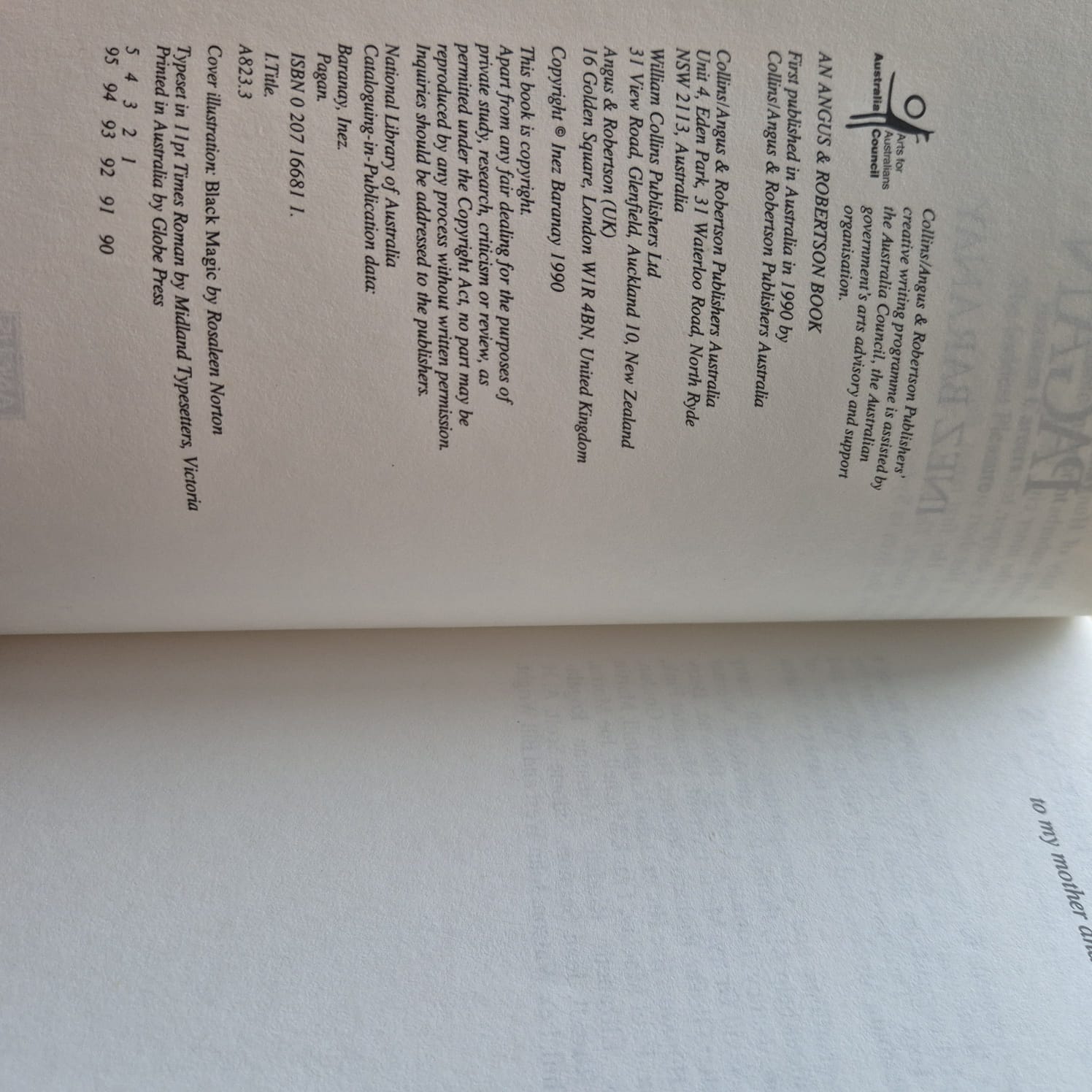 'Pagan' by Inez Baranay
