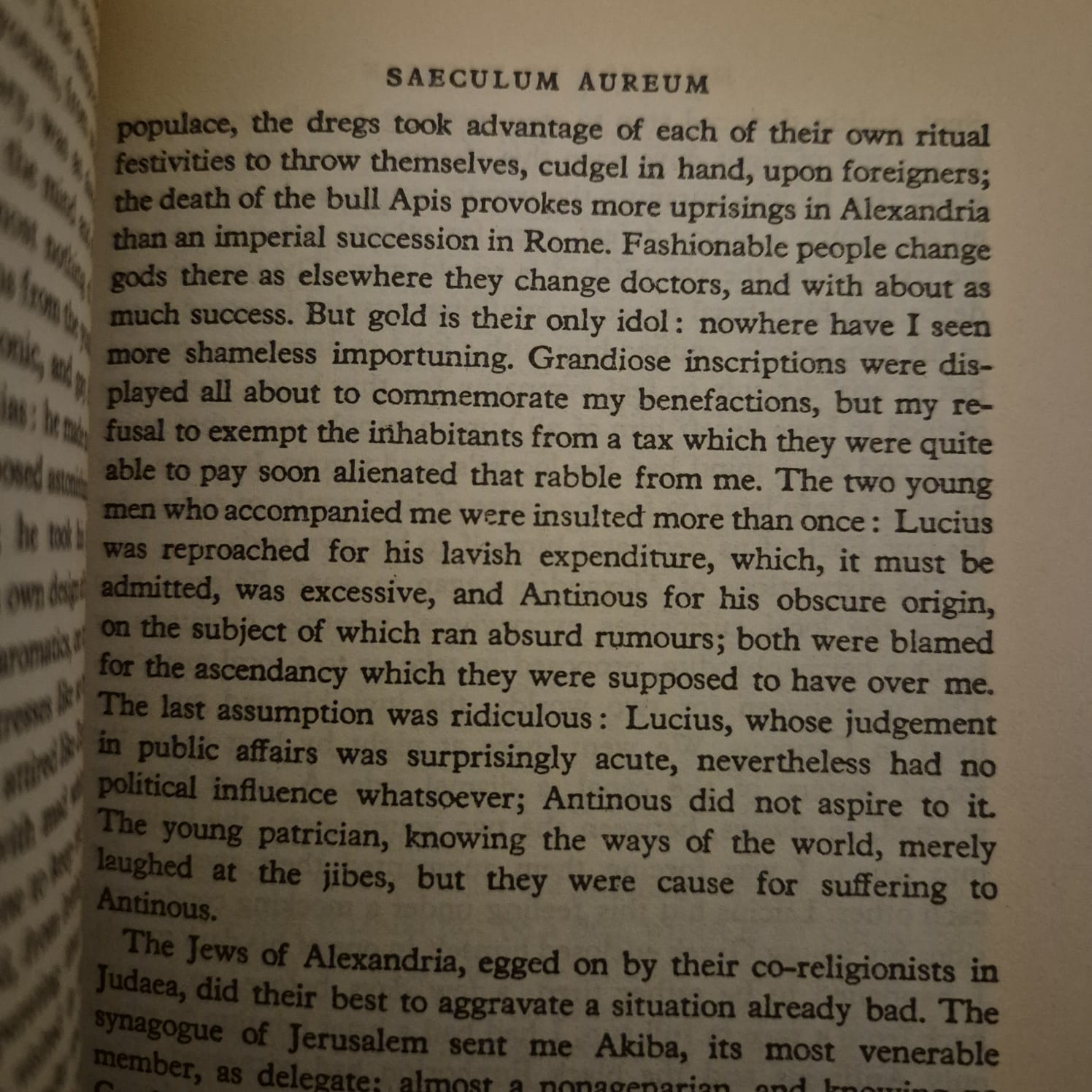 'Memoirs of Hadrian' by Marguerite Yourcenar
