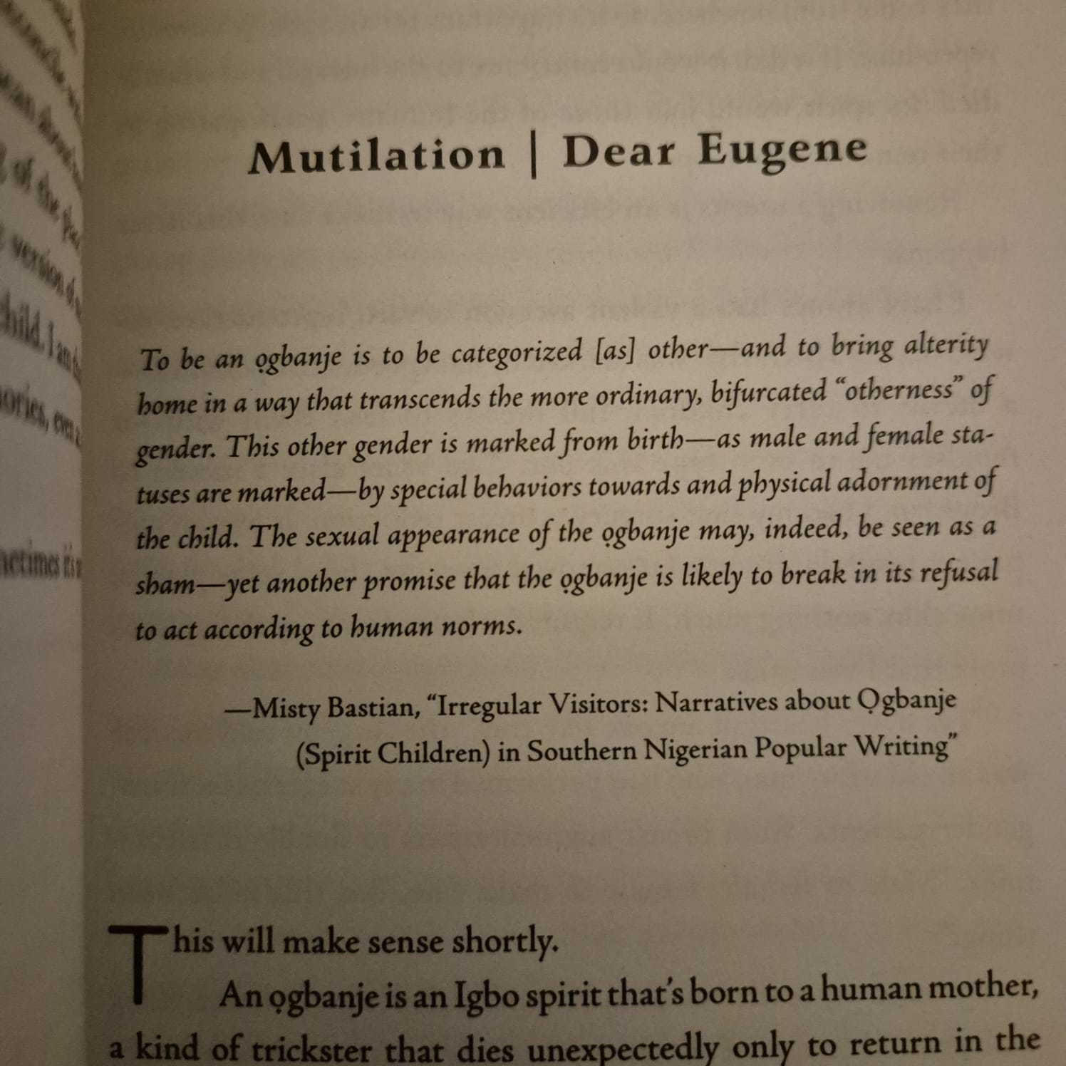 'Dear Senthuran: A Black Spirit Memoir' by Akwaeke Emezi