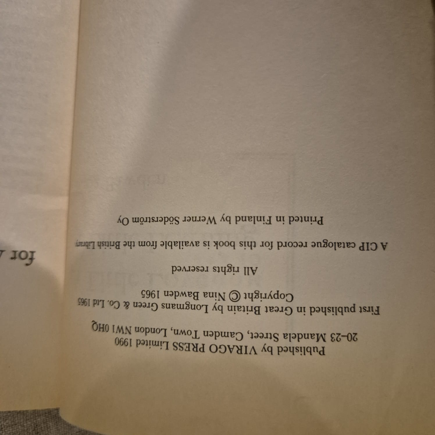 'A Little Love, A Little Learning' by Nina Bawden
