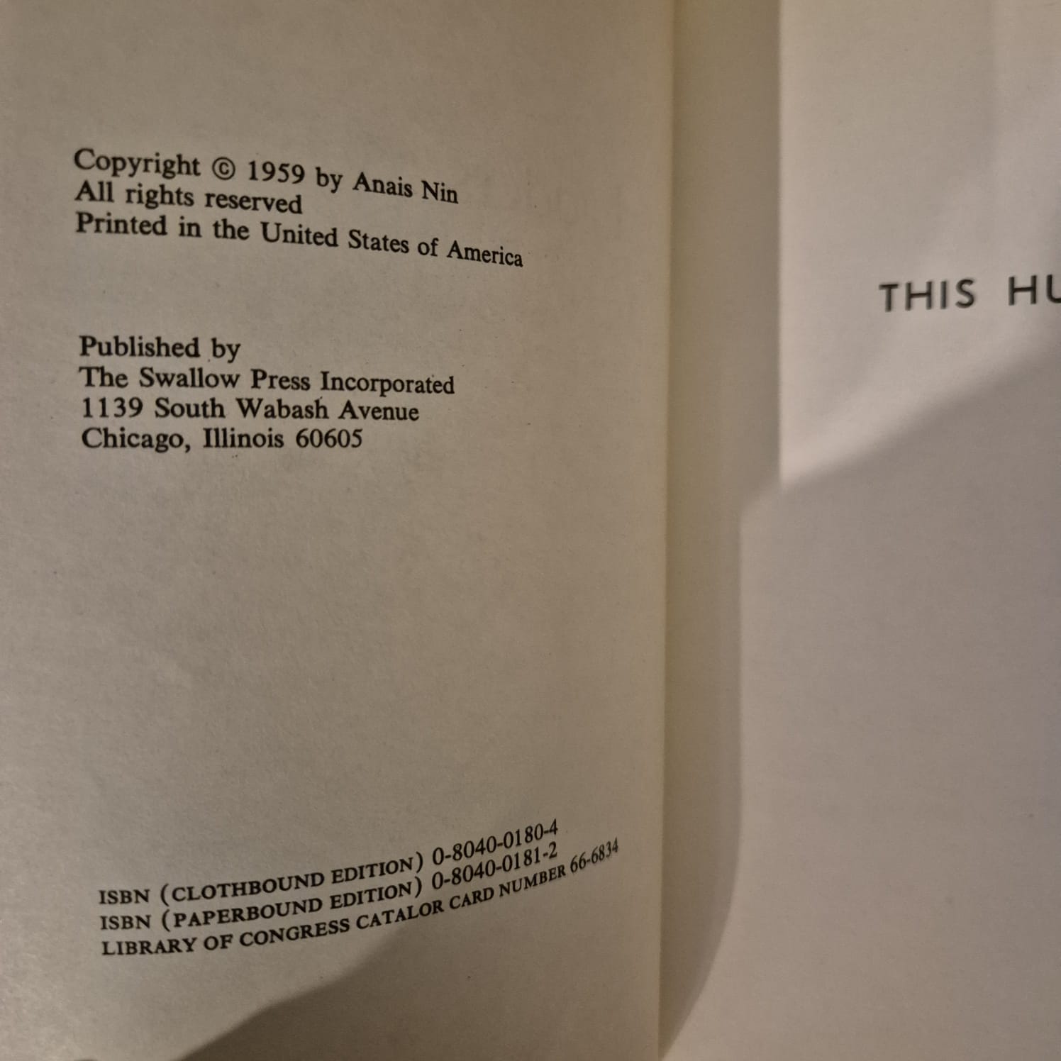 'Ladders to Fire' by Anaïs Nin