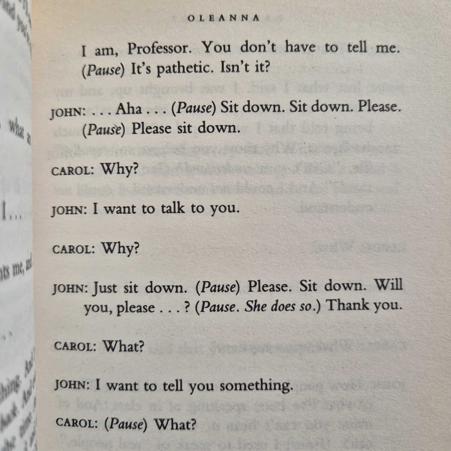 'Oleanna' by David Mamet