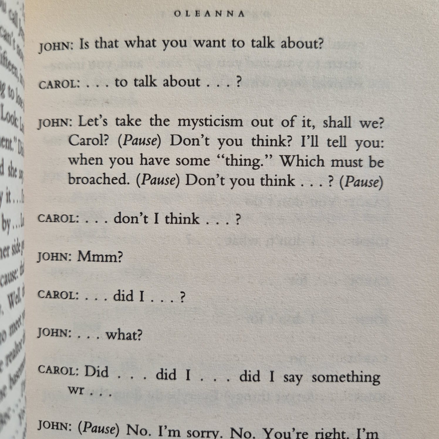 'Oleanna' by David Mamet