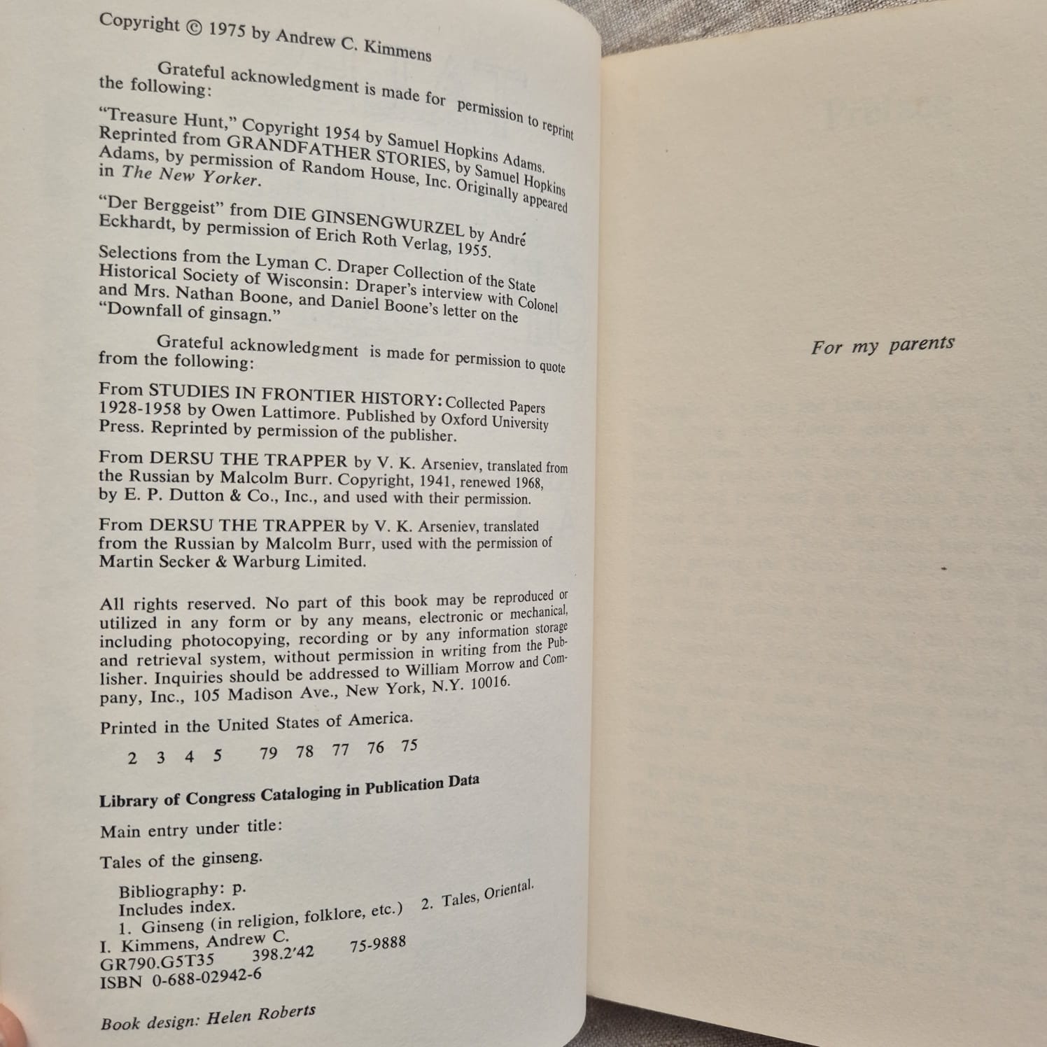 'Tales of the Ginseng' edited and annotated by Andrew C. Kimmens
