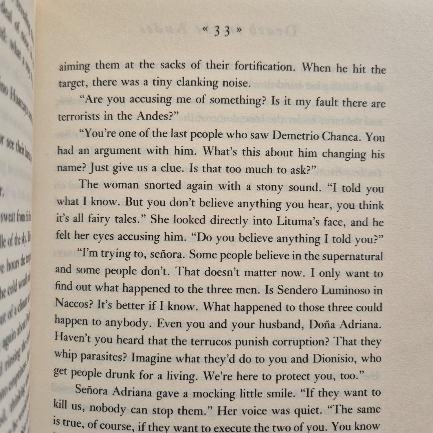 'Death in the Andes' by Mario Vargas Llosa