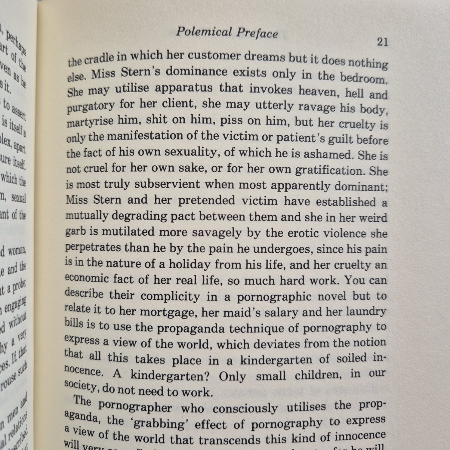 'The Sadeian Woman and the Ideology of Pornography' by Angela Carter