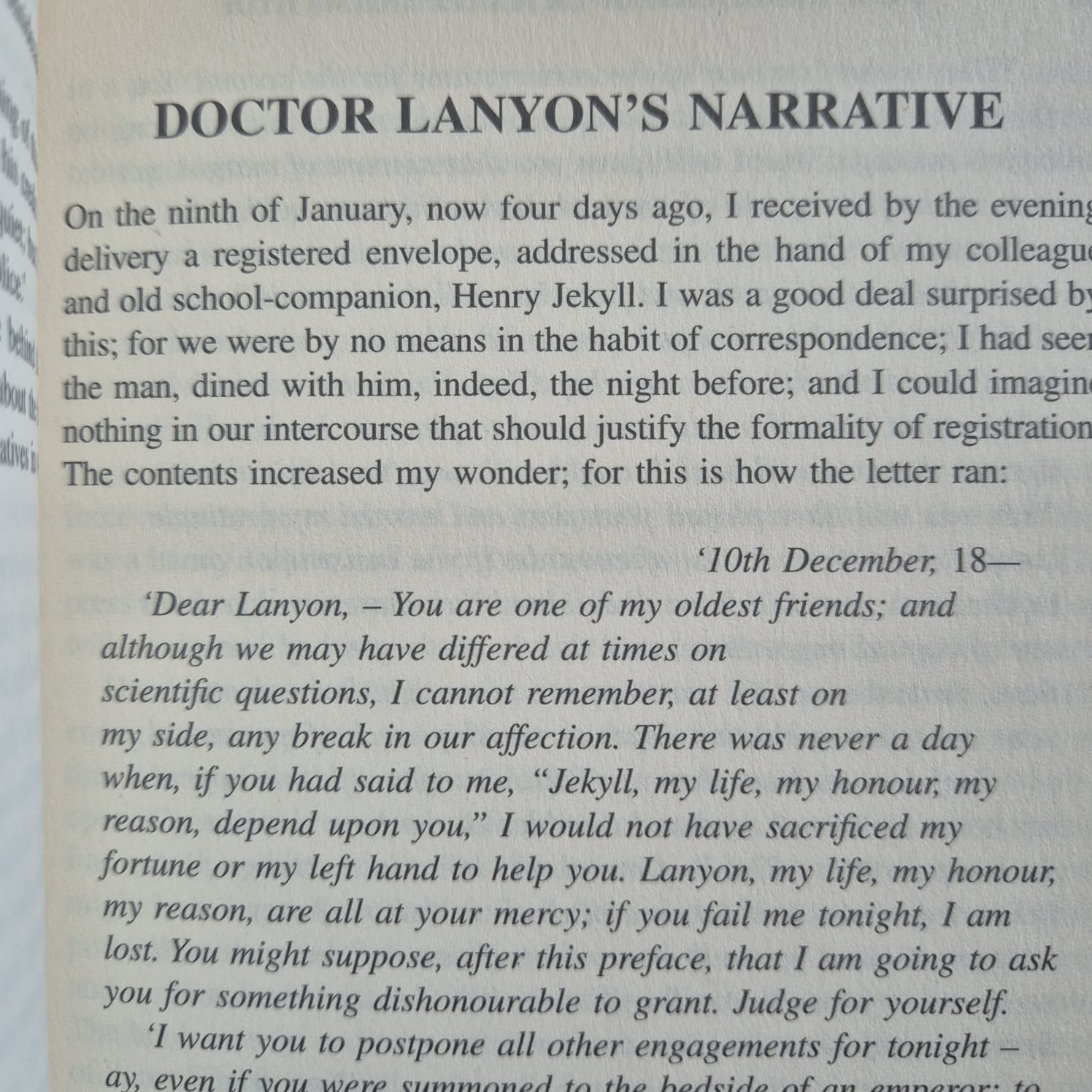 'Dr Jekyll and Mr Hyde and Other Strange Tales' by Robert Louis Stevenson