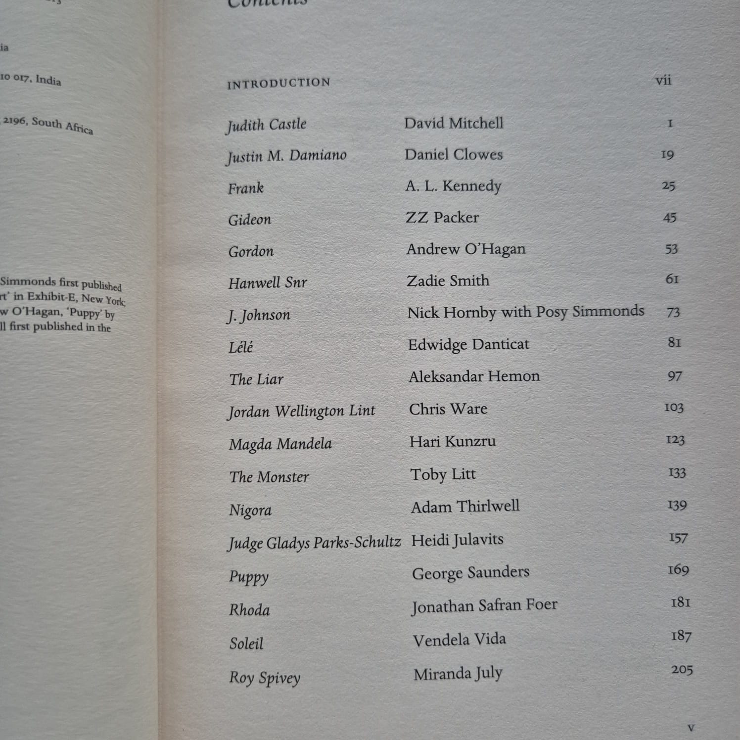 'The Book of Other People' edited by Zadie Smith