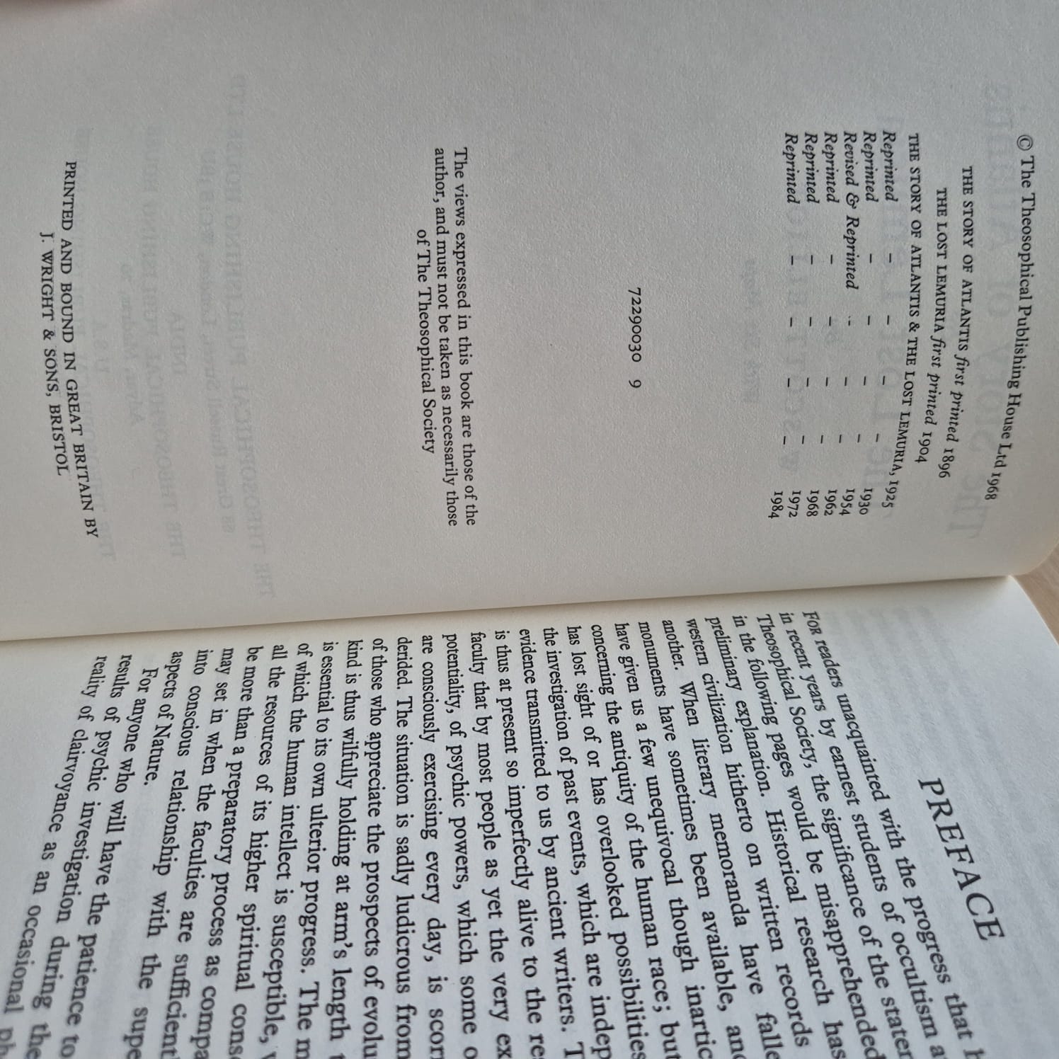 'The Story of Atlantis and the Lost Lemuria' by W. Scott-Elliot