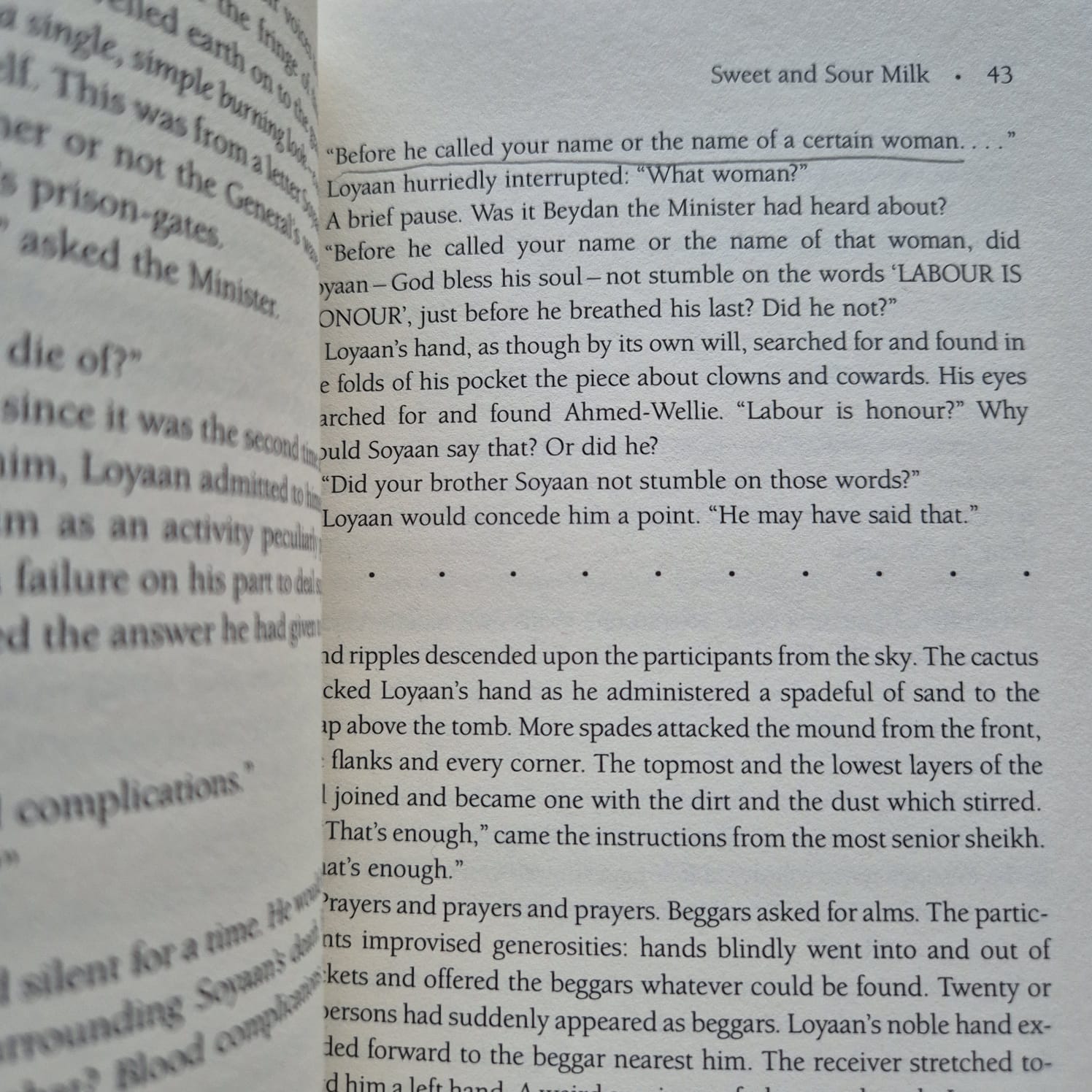 'Sweet and Sour Milk' by Nuruddin Farah
