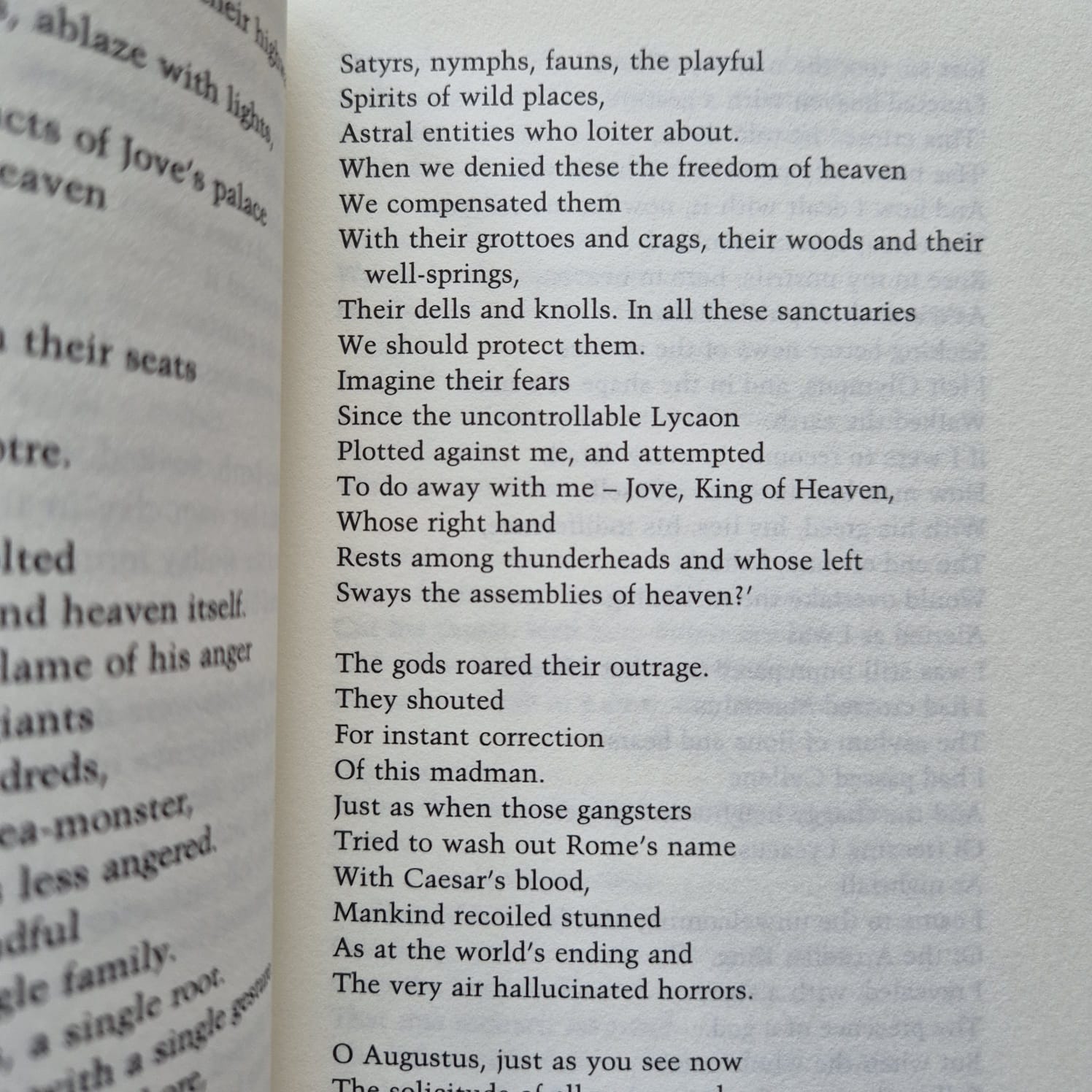 'Tales from Ovid' by Ted Hughes