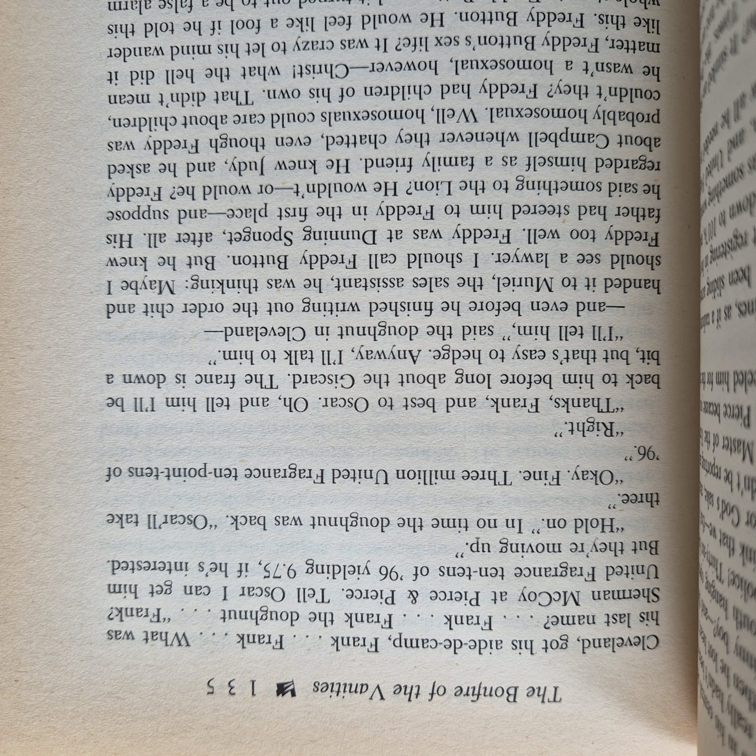'Bonfire of Vanities' by Tom Wolfe