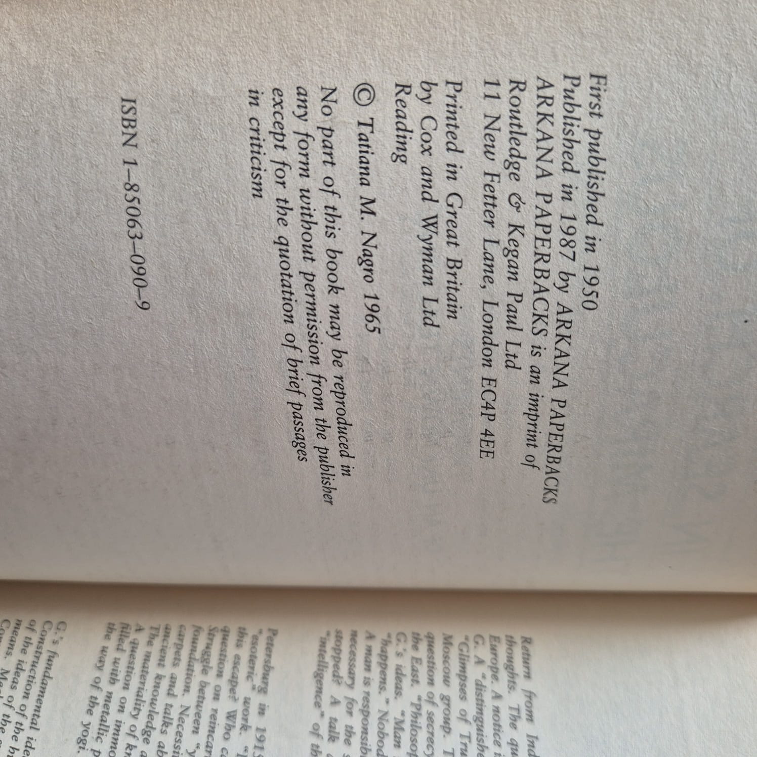 'In Search of the Miraculous: Fragments of an Unknown Teaching' by P. D. Ouspensky