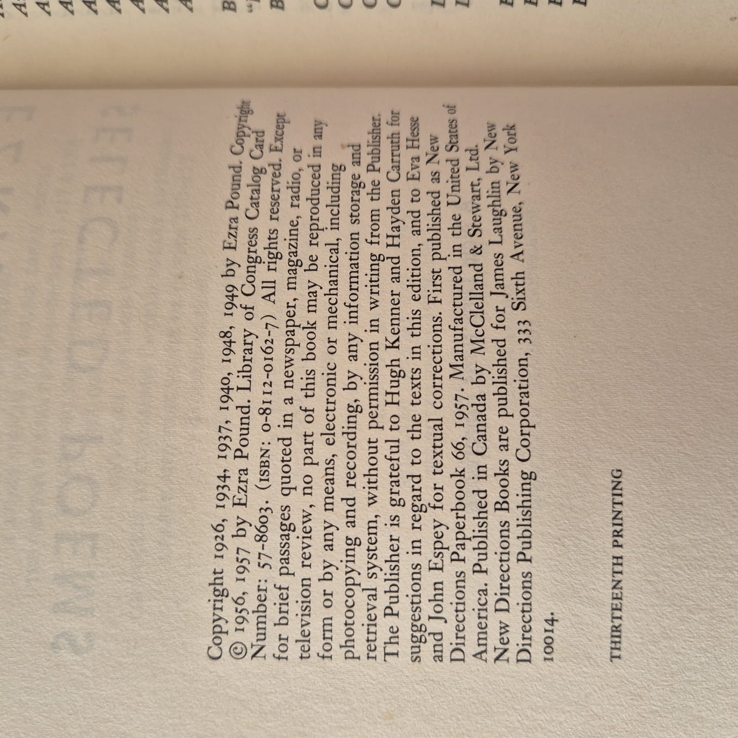 'Selected Poems' by Ezra Pound