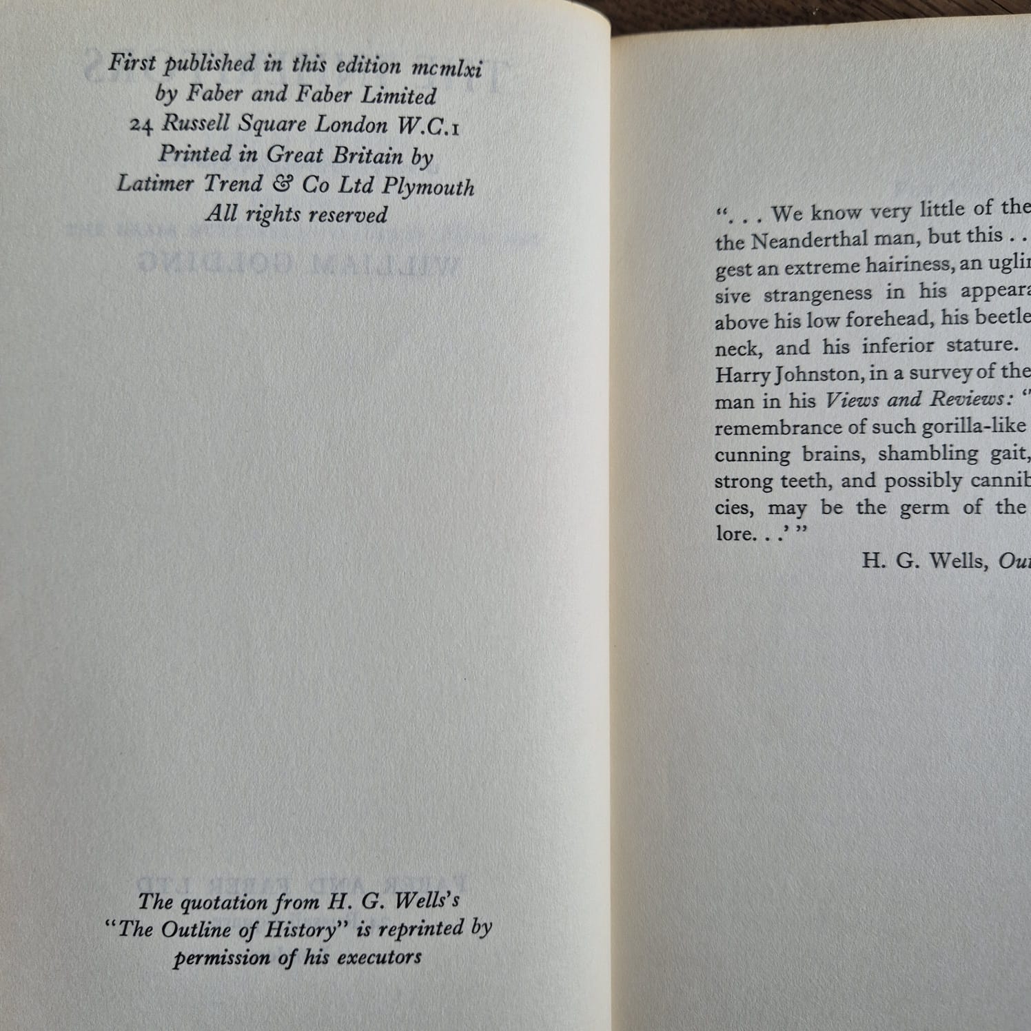 'The Inheritors' by William Golding