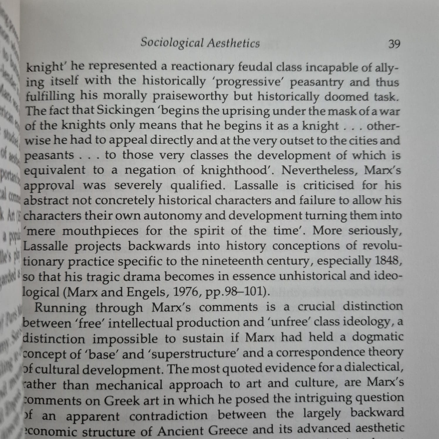 'Sociological Poetics and Aesthetic Theory' by Alan Swingewood